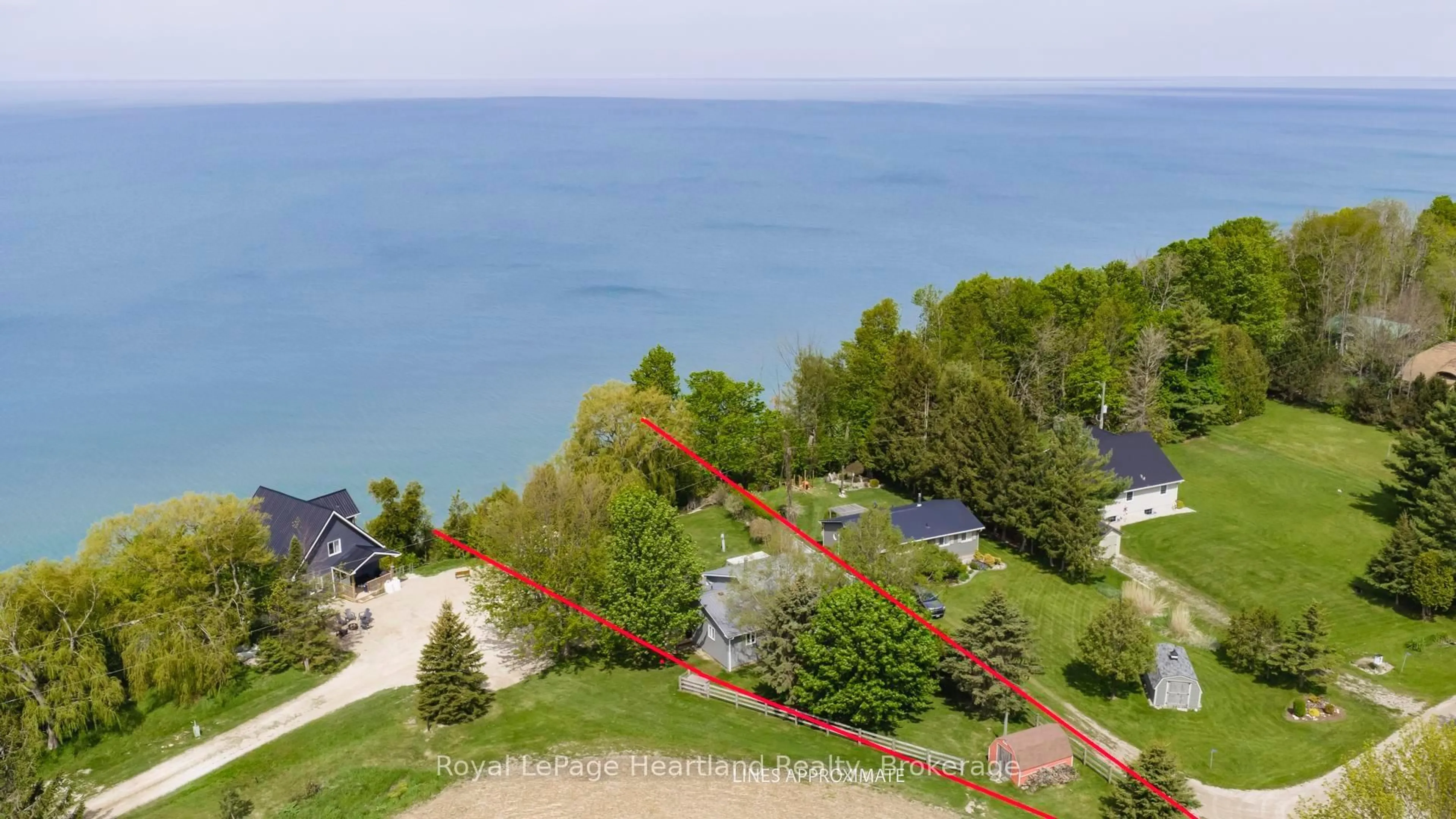 A pic from outside/outdoor area/front of a property/back of a property/a pic from drone, water/lake/river/ocean view for 85375 Mackenzie Camp Rd, Ashfield-Colborne-Wawanosh Ontario N7A 3X9