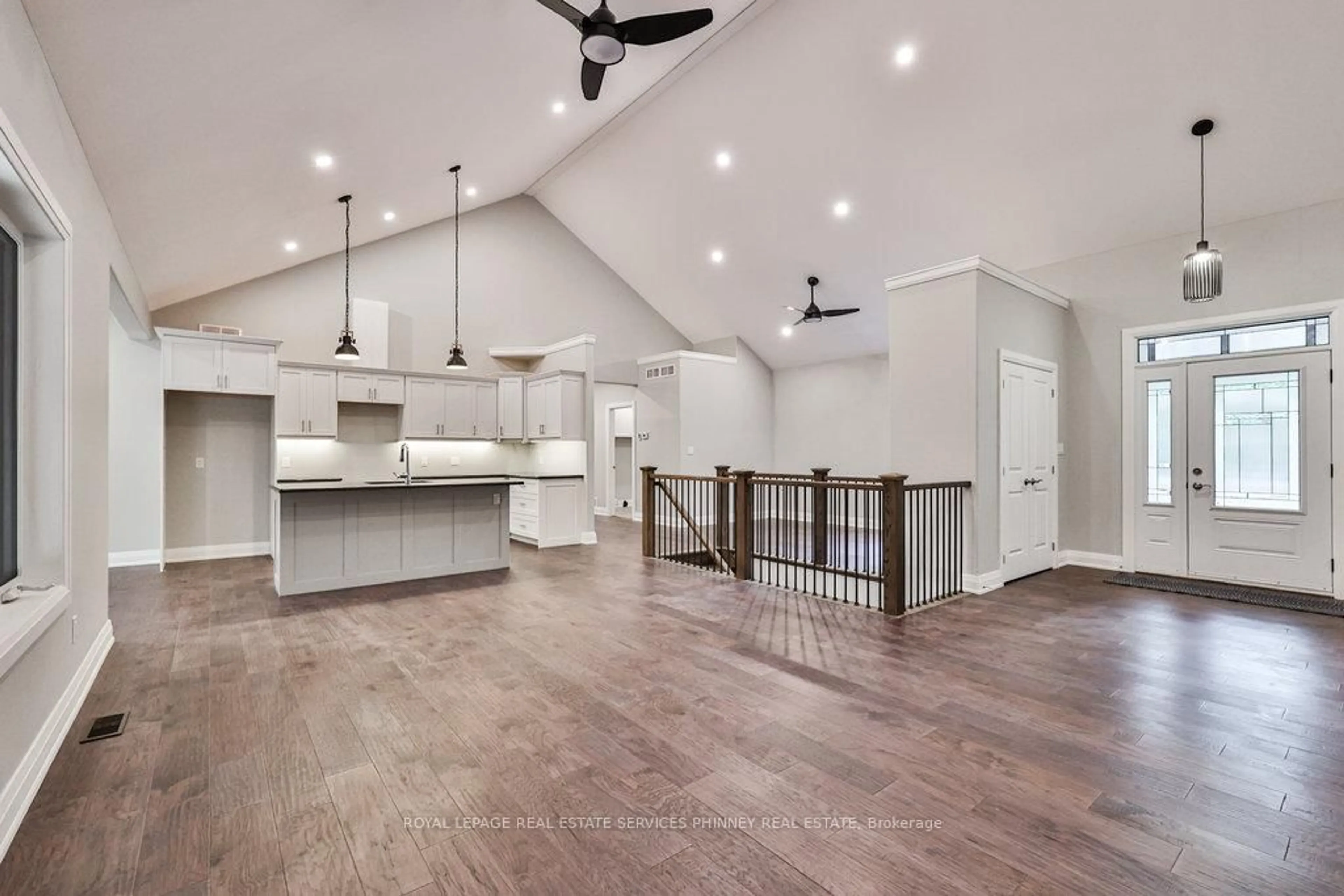 Open concept kitchen, wood/laminate floor for 72 Harmonious Dr, Kawartha Lakes Ontario K0M 1N0