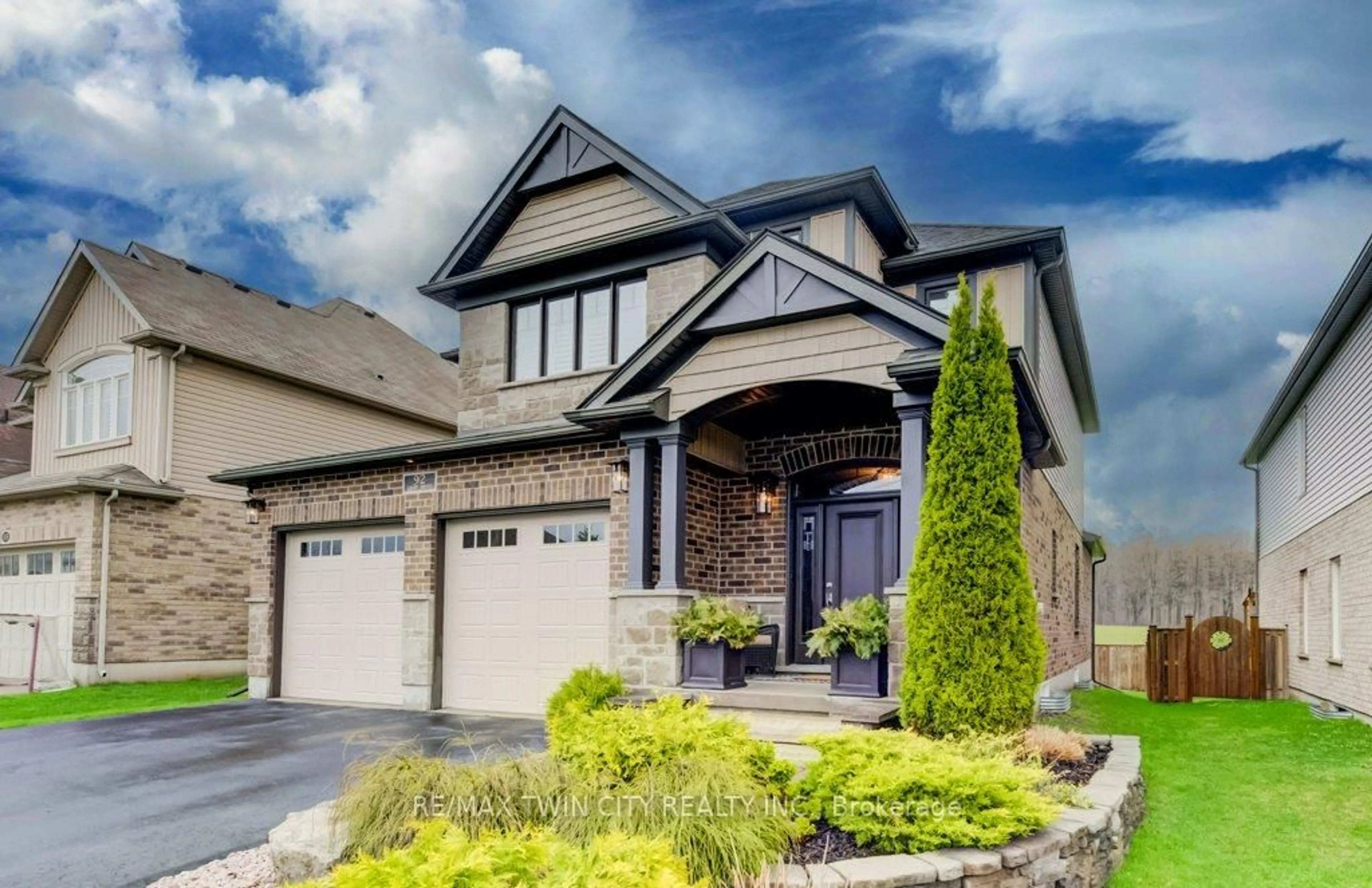 Home with brick exterior material, street for 92 Kropf Dr, Wilmot Ontario N3A 4S3