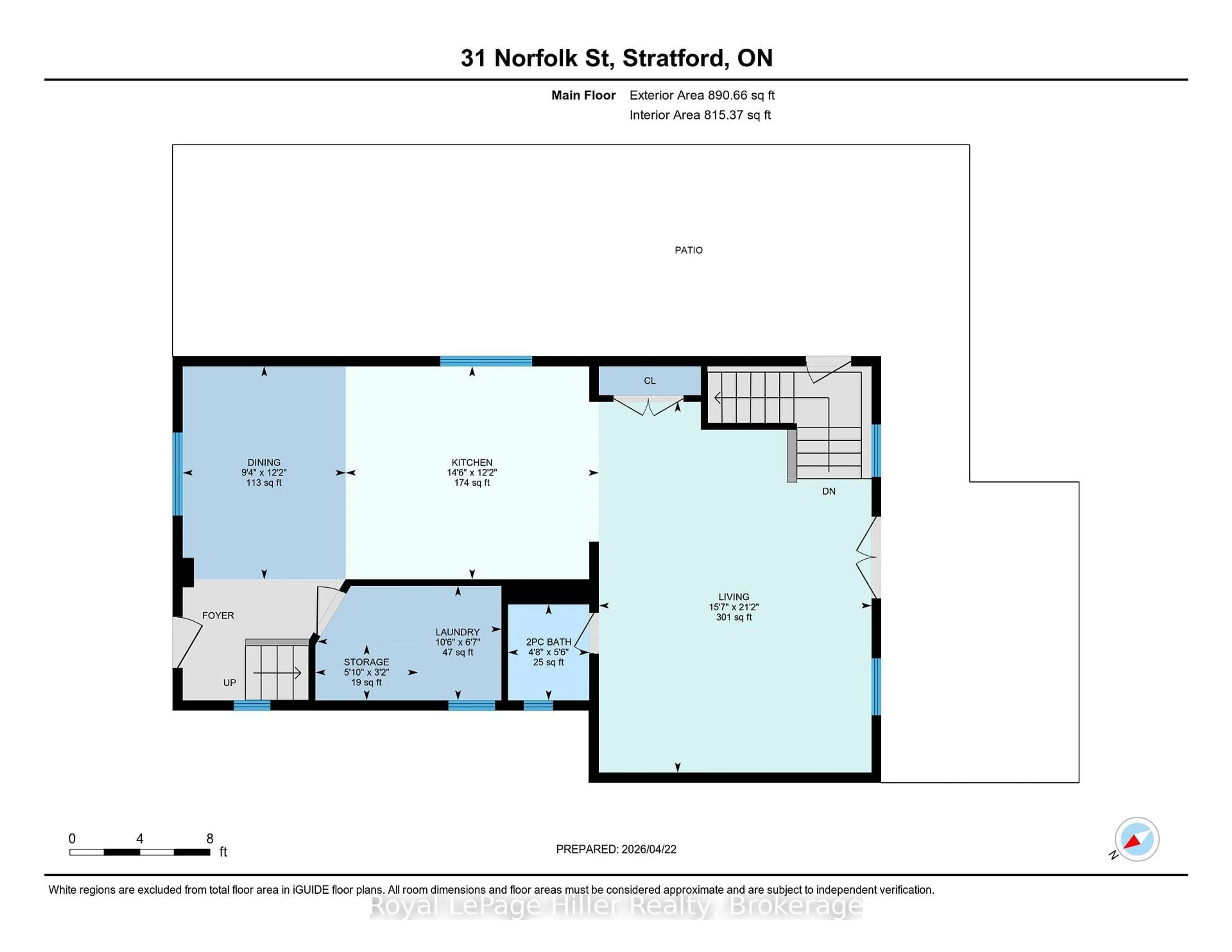 Floor plan for 31 Norfolk St, Stratford Ontario N5A 3Y6