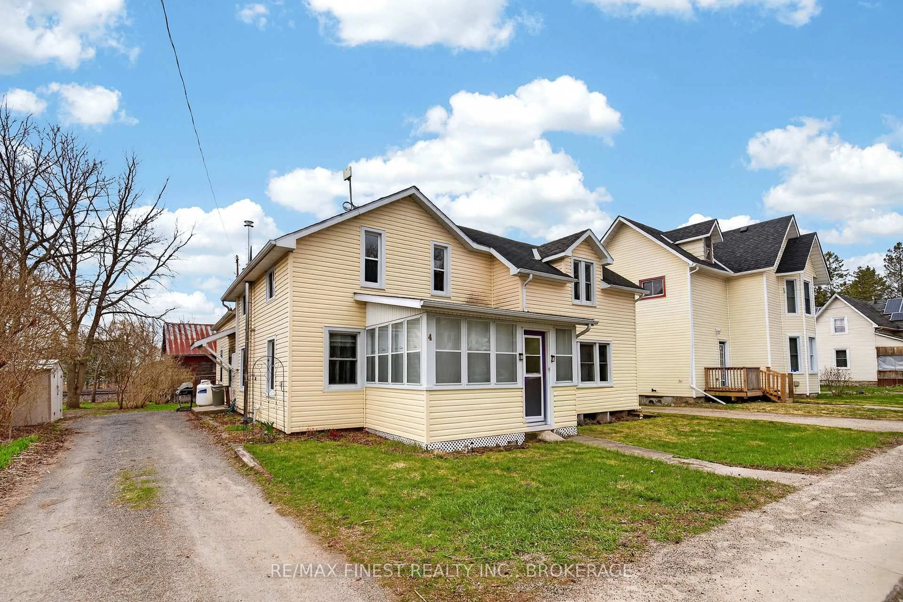 A pic from outside/outdoor area/front of a property/back of a property/a pic from drone, street for 4 Gilbert St, Lansdowne Village Ontario K0E 1L0