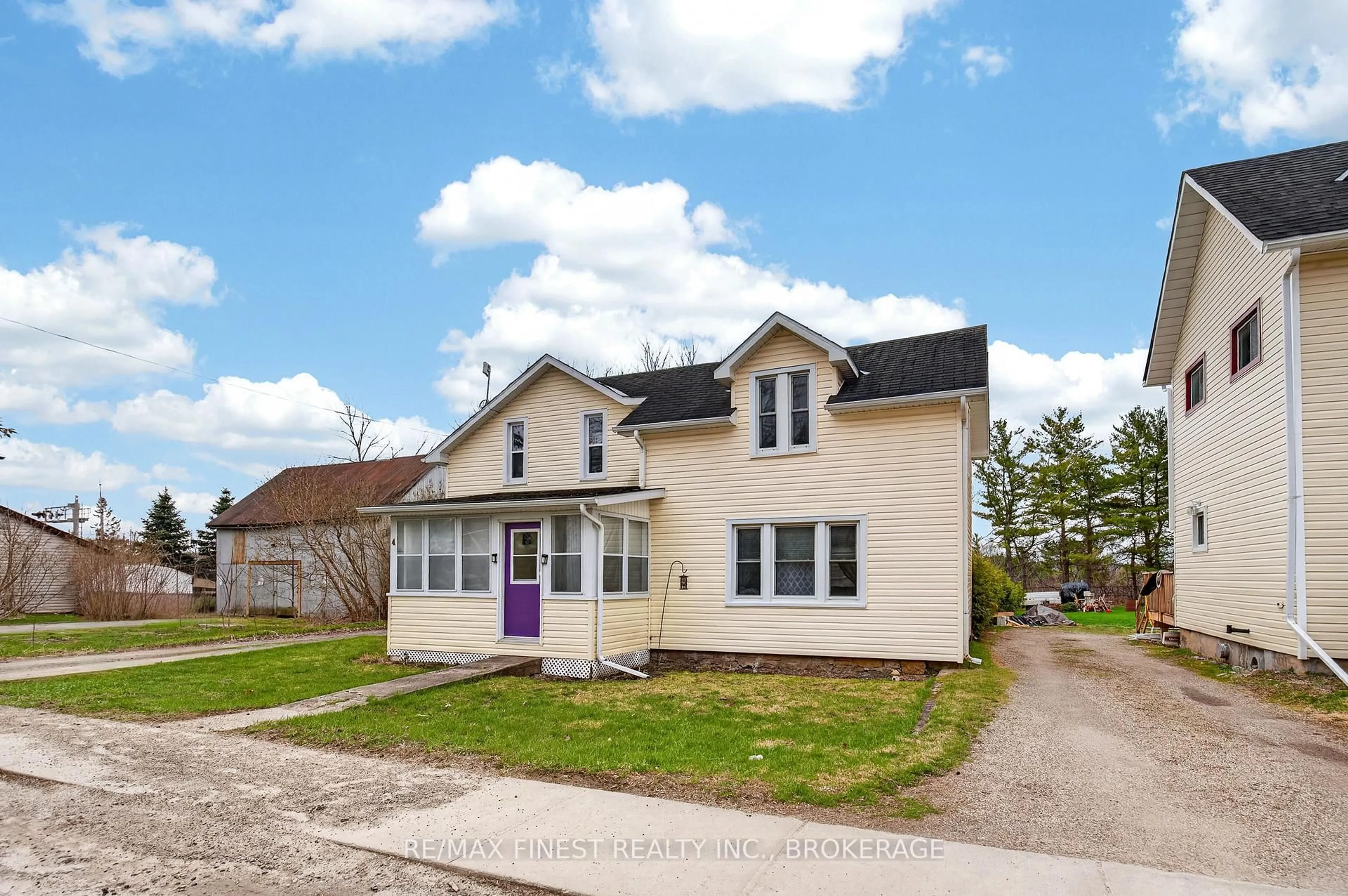 A pic from outside/outdoor area/front of a property/back of a property/a pic from drone, street for 4 Gilbert St, Lansdowne Village Ontario K0E 1L0