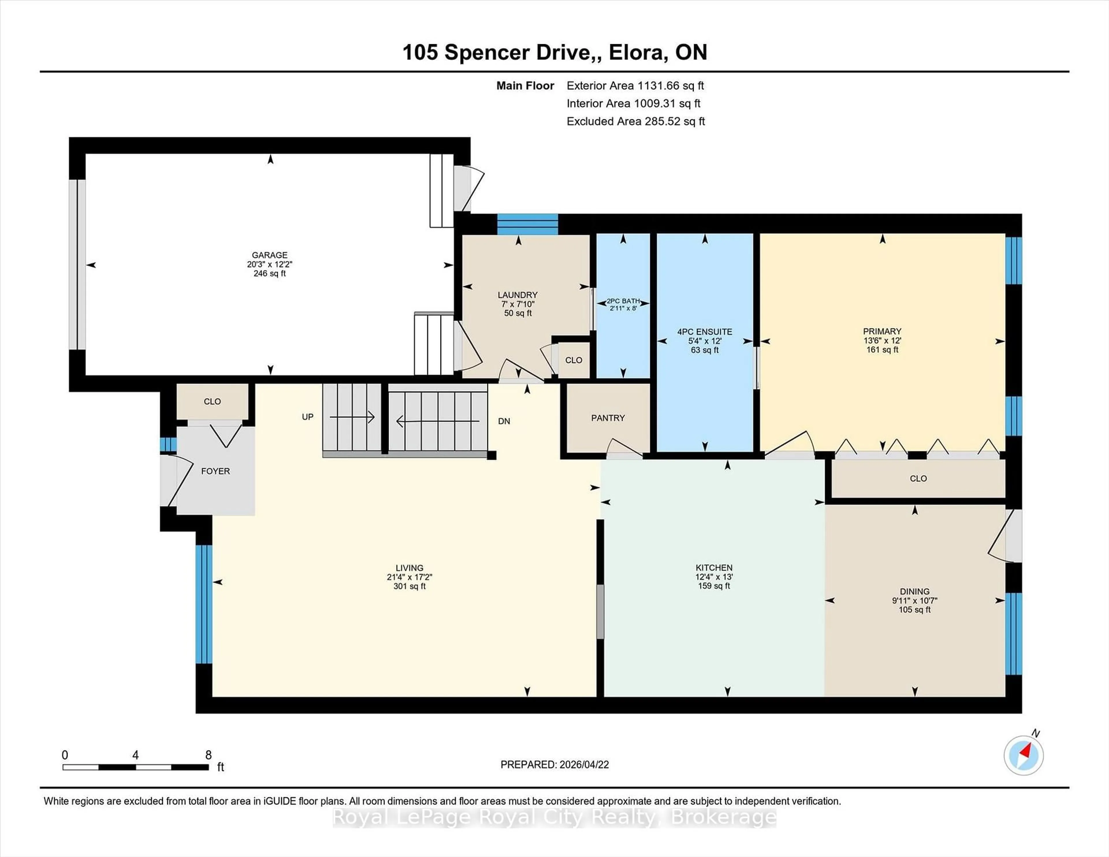Floor plan for 105 Spencer Dr, Centre Wellington Ontario N0B 1S0