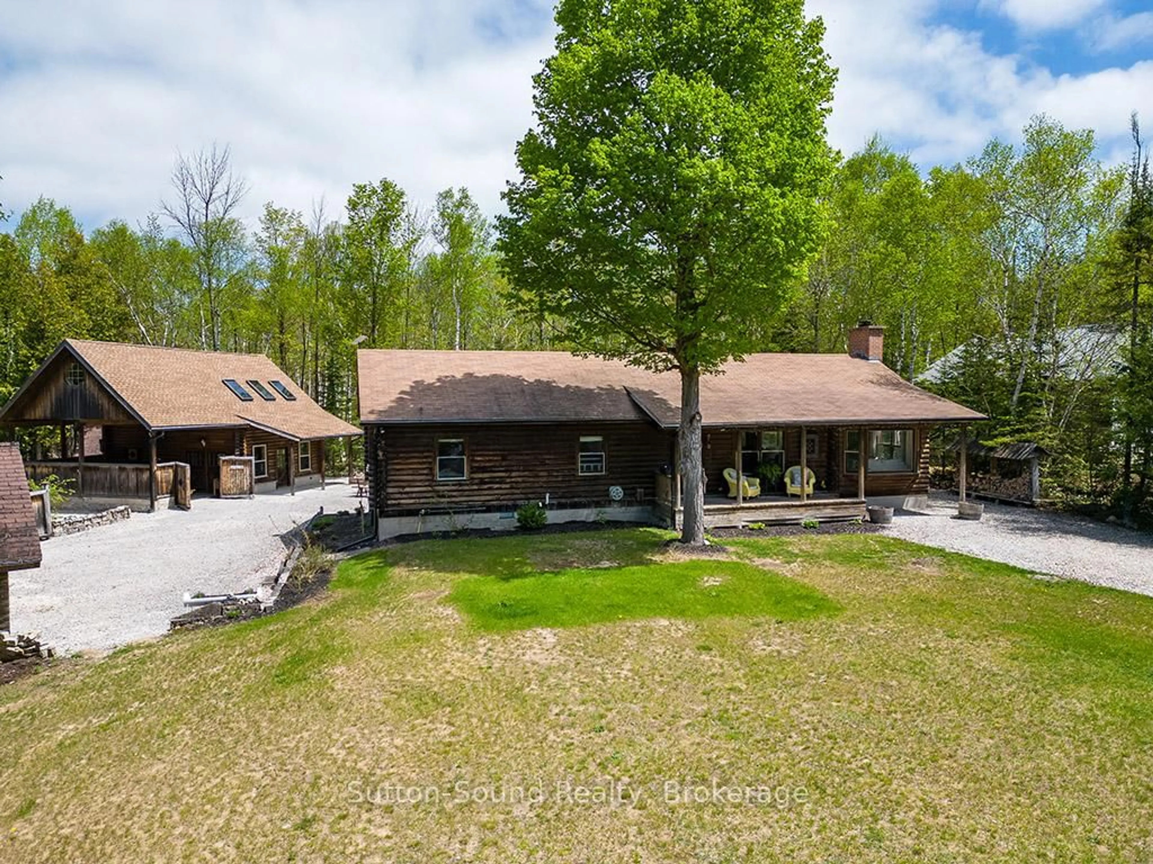 A pic from outside/outdoor area/front of a property/back of a property/a pic from drone, unknown for 642 BOAT LAKE Rd, South Bruce Peninsula Ontario N0H 2T0
