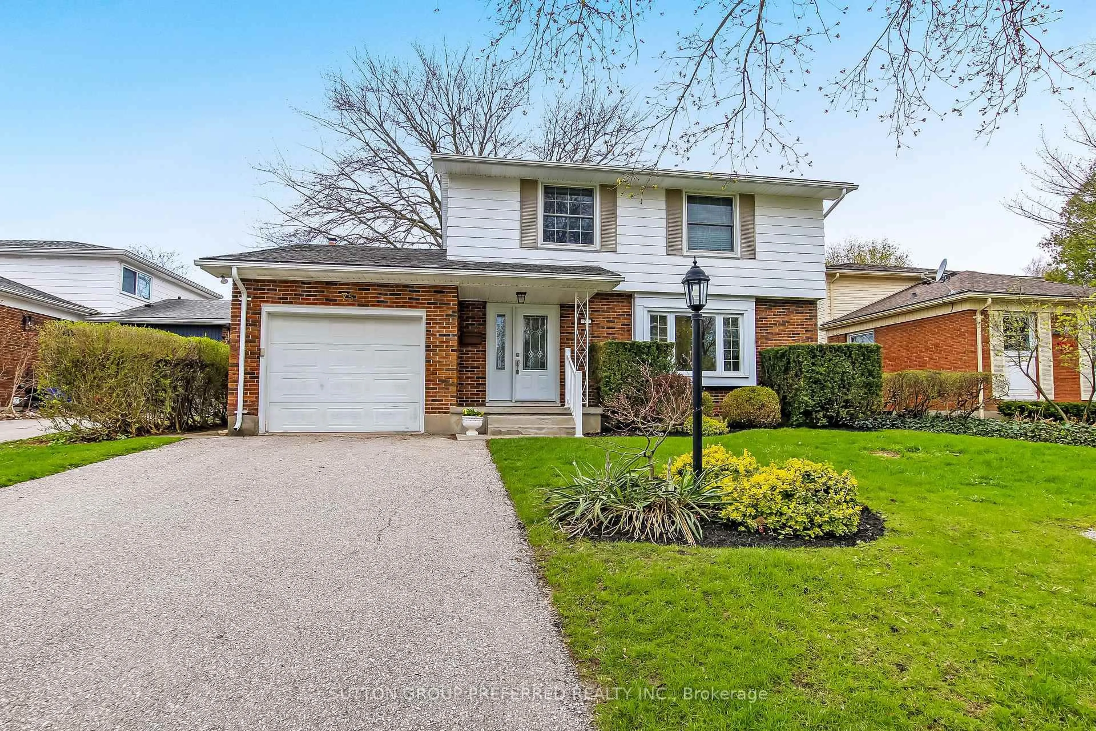 Home with brick exterior material, street for 75 Chapple Hill Rd, Thames Centre Ontario N6G 2H2