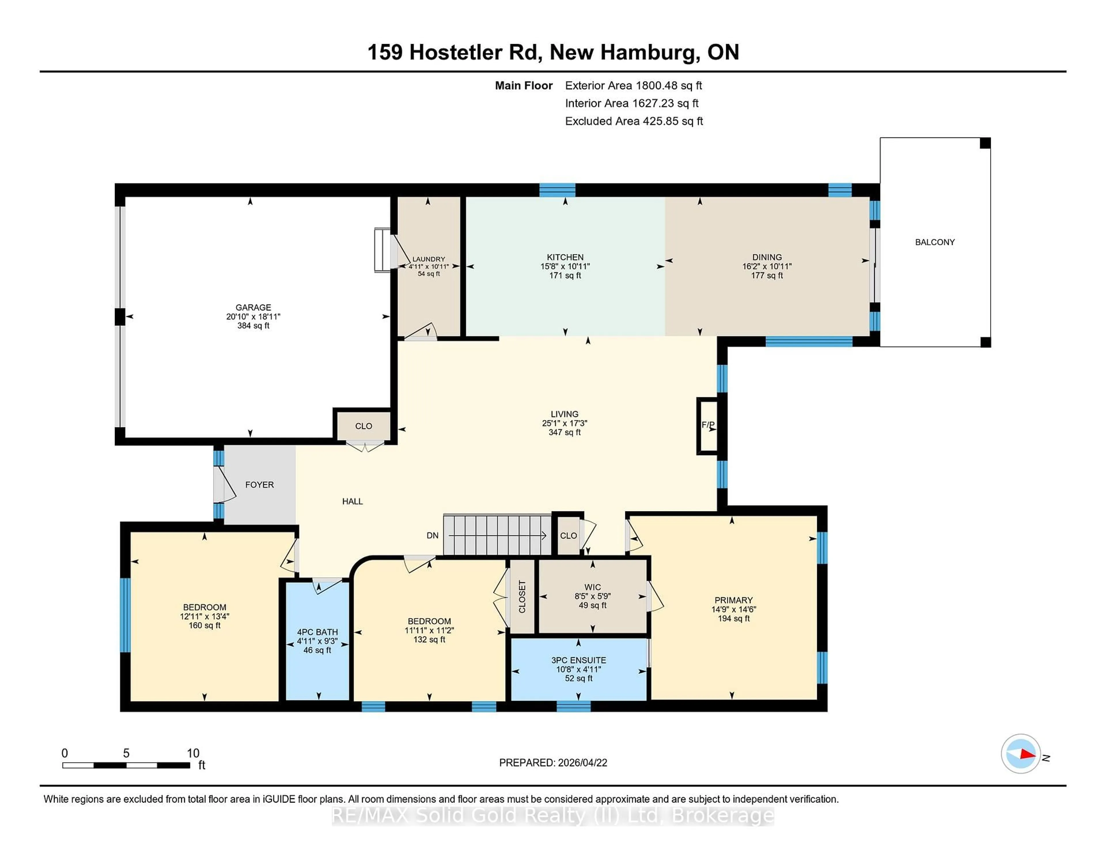 Floor plan for 159 Hostetler Rd, Wilmot Ontario N3A 0B2