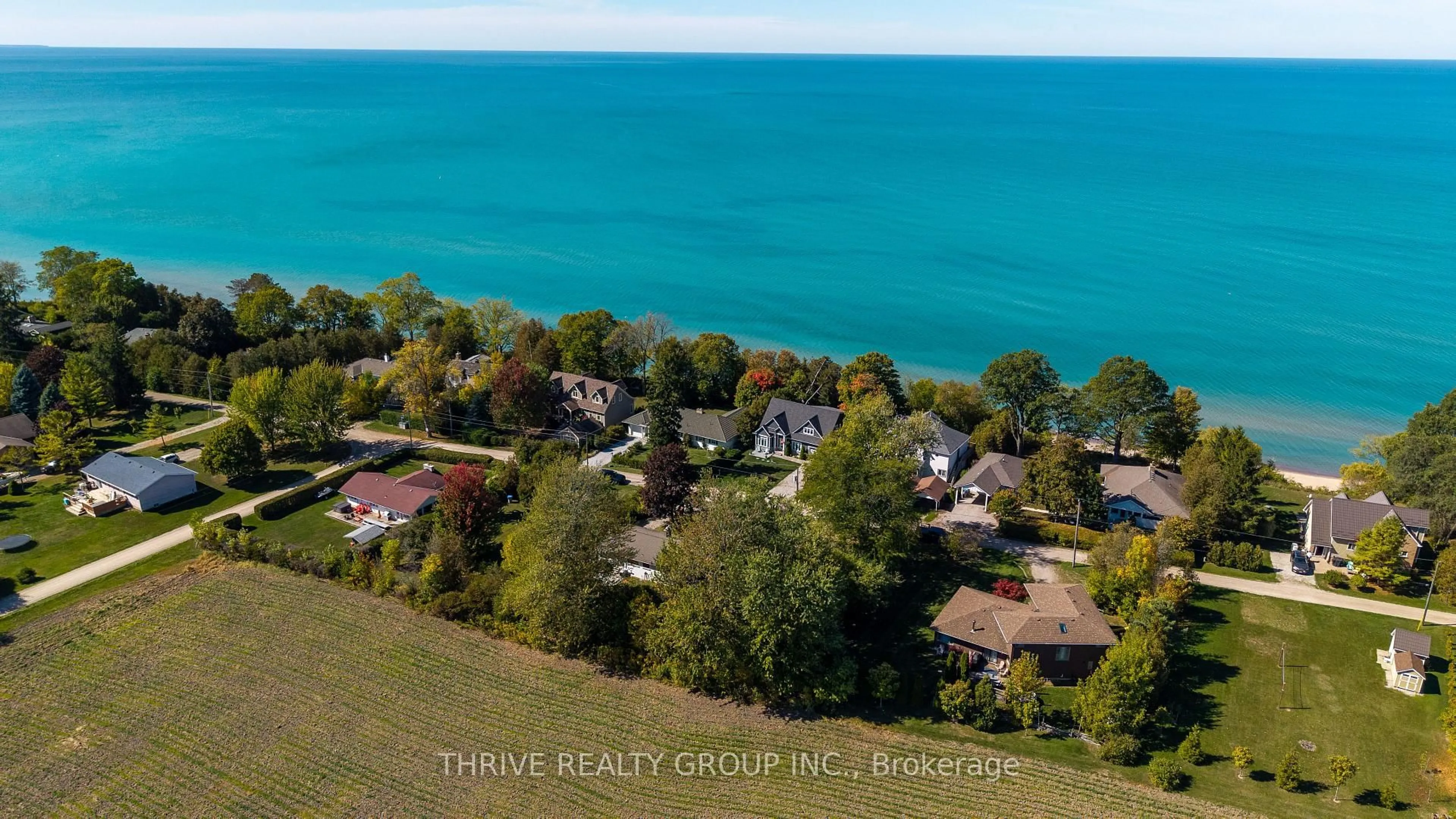 A pic from outside/outdoor area/front of a property/back of a property/a pic from drone, water/lake/river/ocean view for 71658 Old Cedar Bank Lane, Bluewater Ontario N0M 1N0
