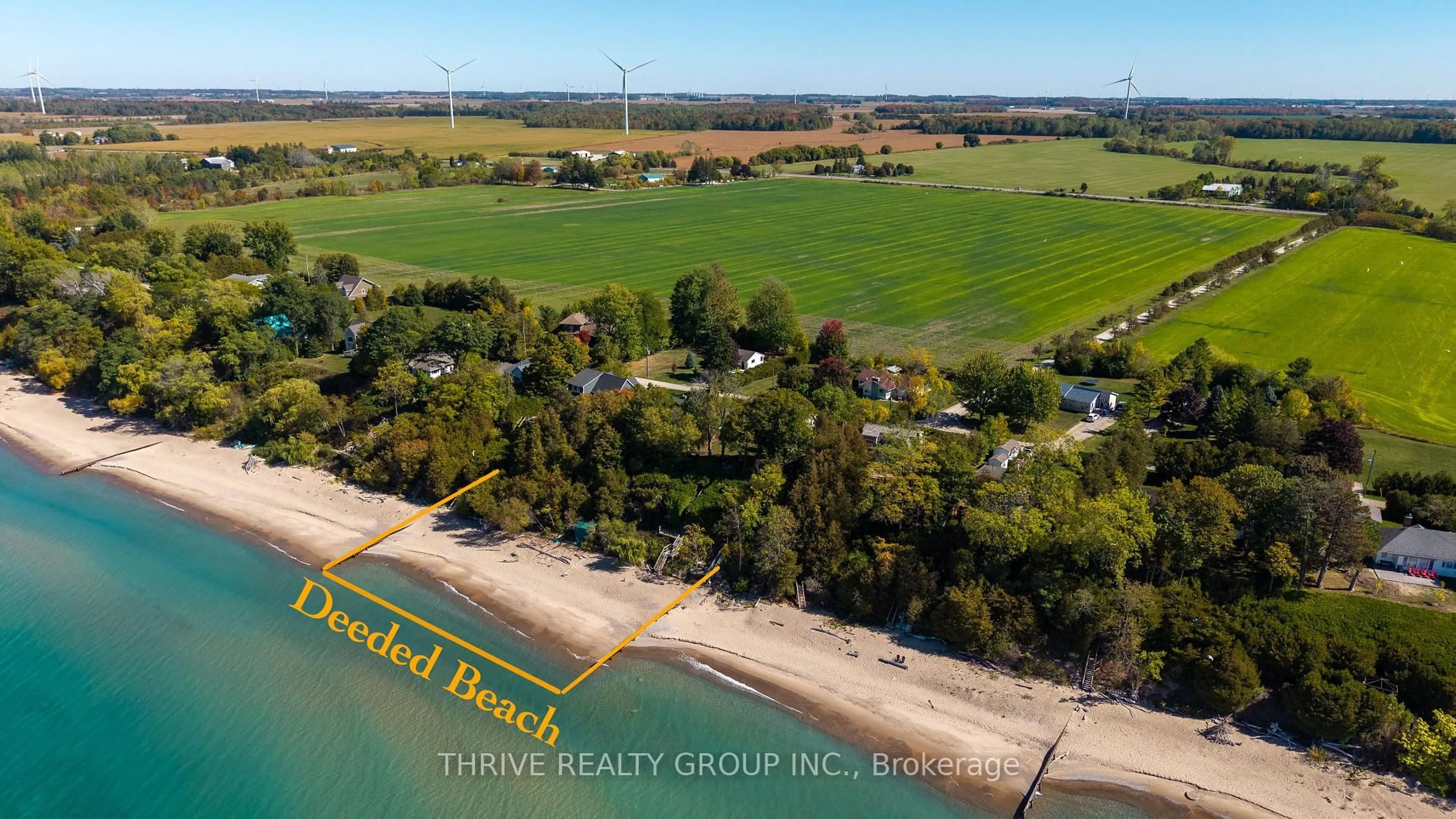 A pic from outside/outdoor area/front of a property/back of a property/a pic from drone, water/lake/river/ocean view for 71658 Old Cedar Bank Lane, Bluewater Ontario N0M 1N0