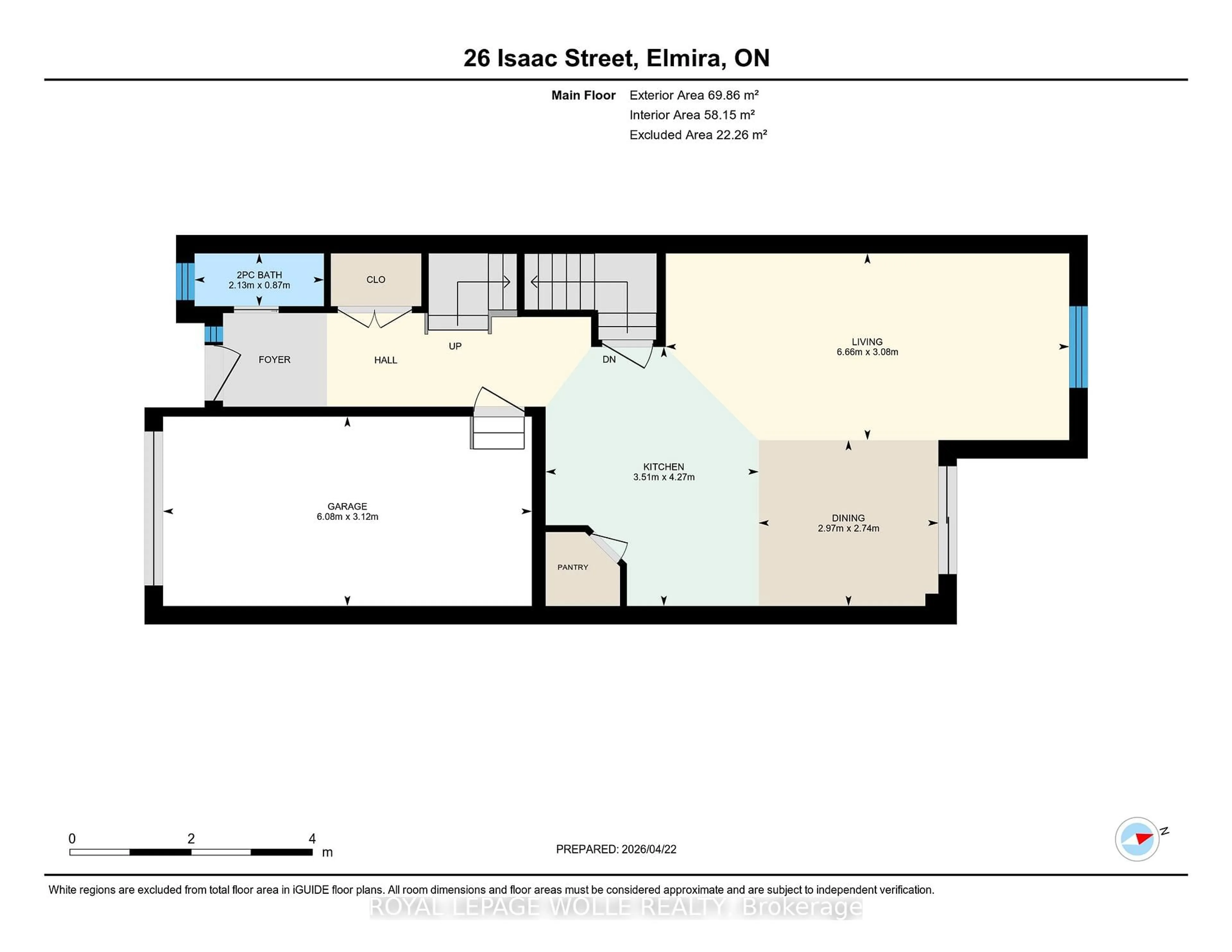 Floor plan for 26 Isaac St, Woolwich Ontario N3B 0E2