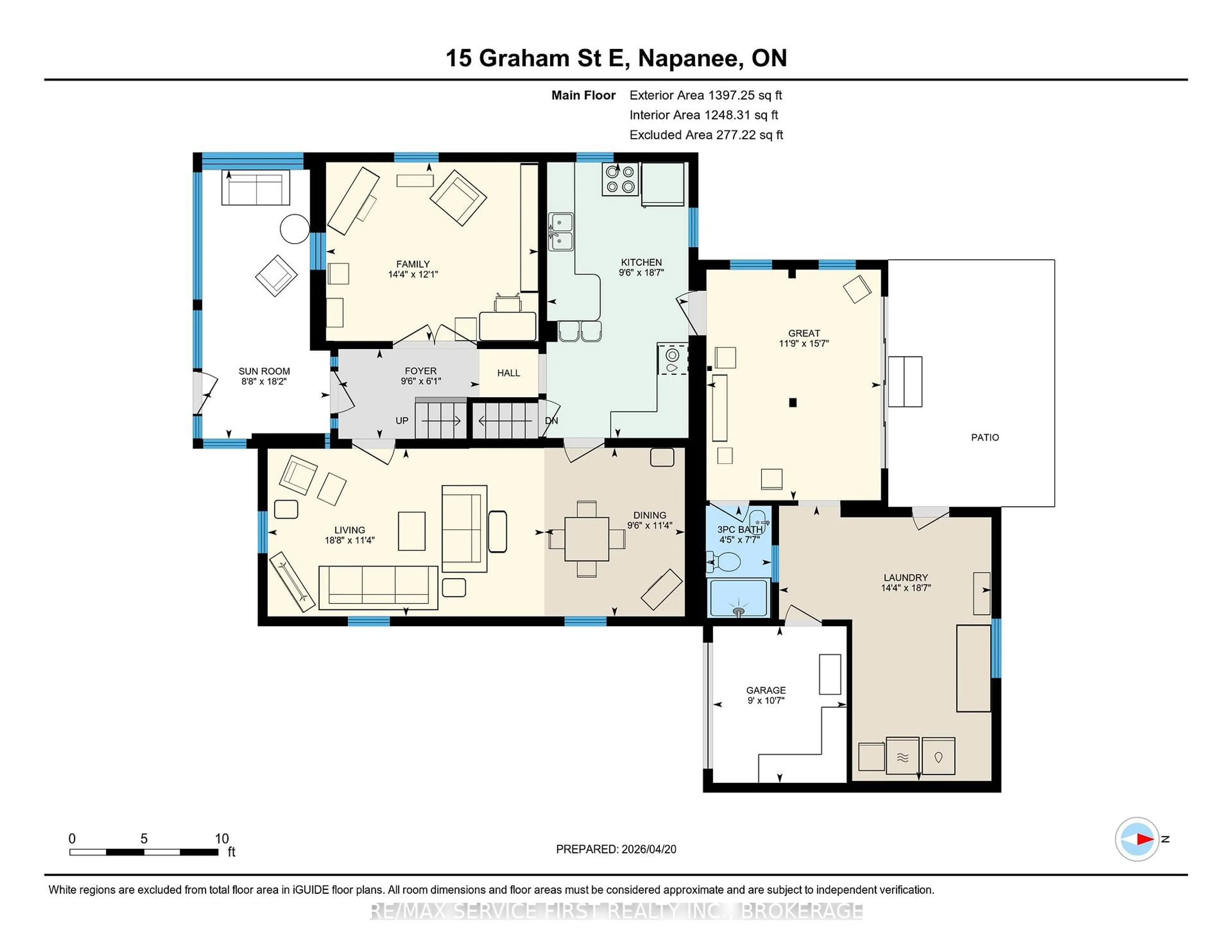 Floor plan for 15 Graham St, Greater Napanee Ontario K7R 1L6