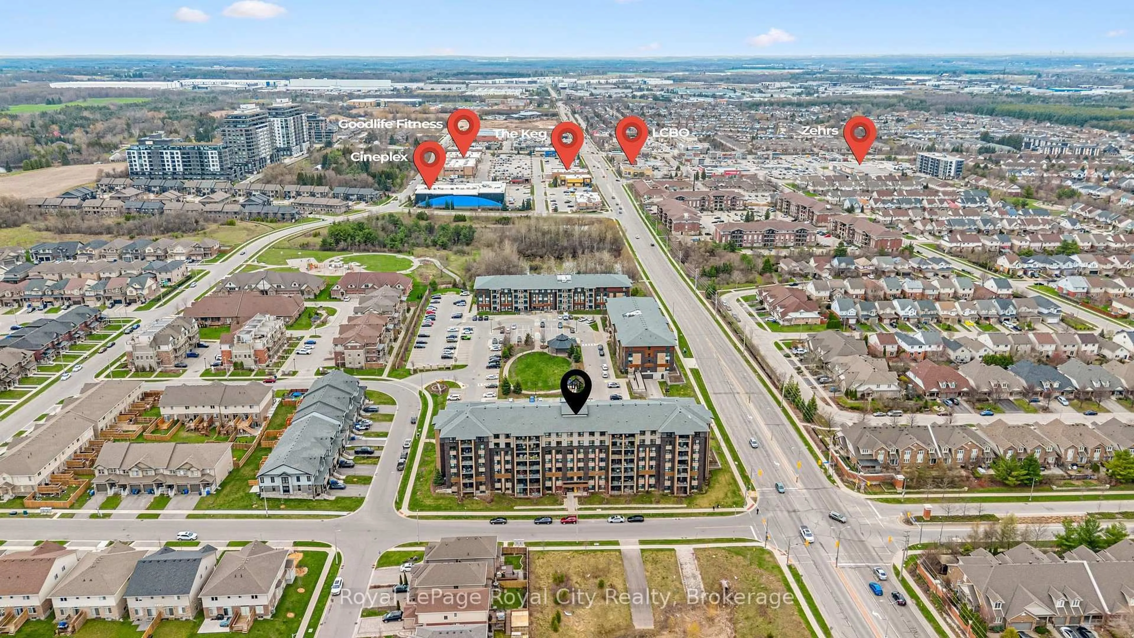 A pic from outside/outdoor area/front of a property/back of a property/a pic from drone, unknown for 7 Kay Cres #308, Guelph Ontario N1L 0P9