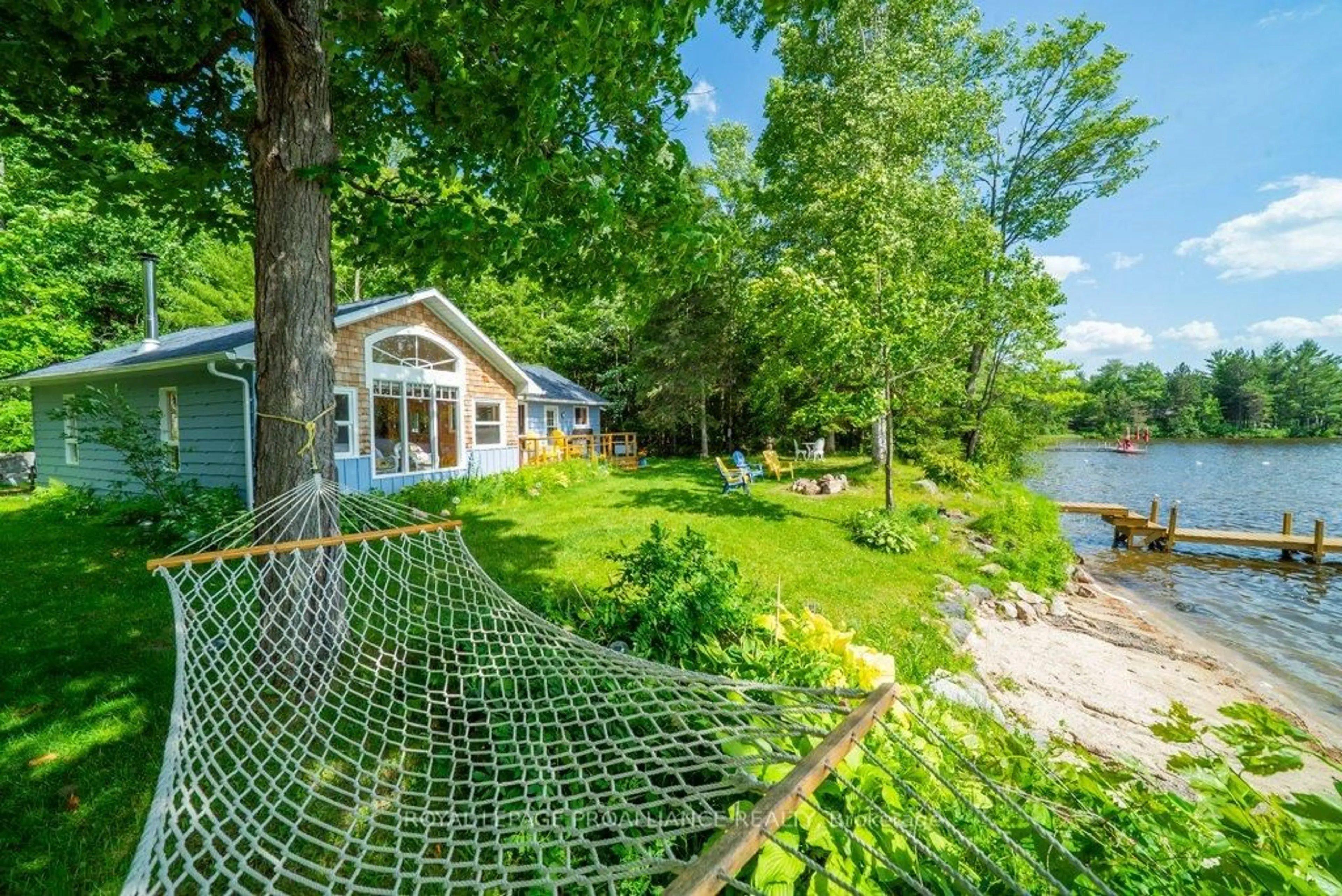 Patio, water/lake/river/ocean view for 1937A East Bay Rd, Plevna Ontario K0H 2M0