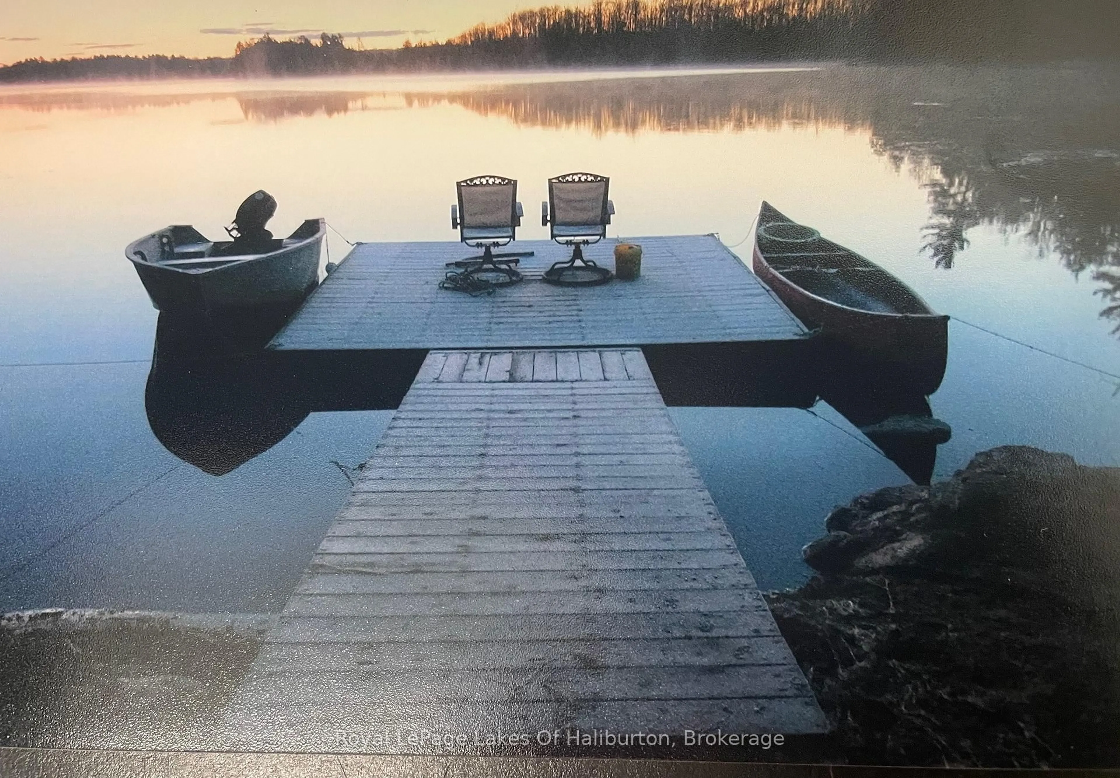 Patio, water/lake/river/ocean view for 48 Russell Dr, Highlands East Ontario K0M 2A0