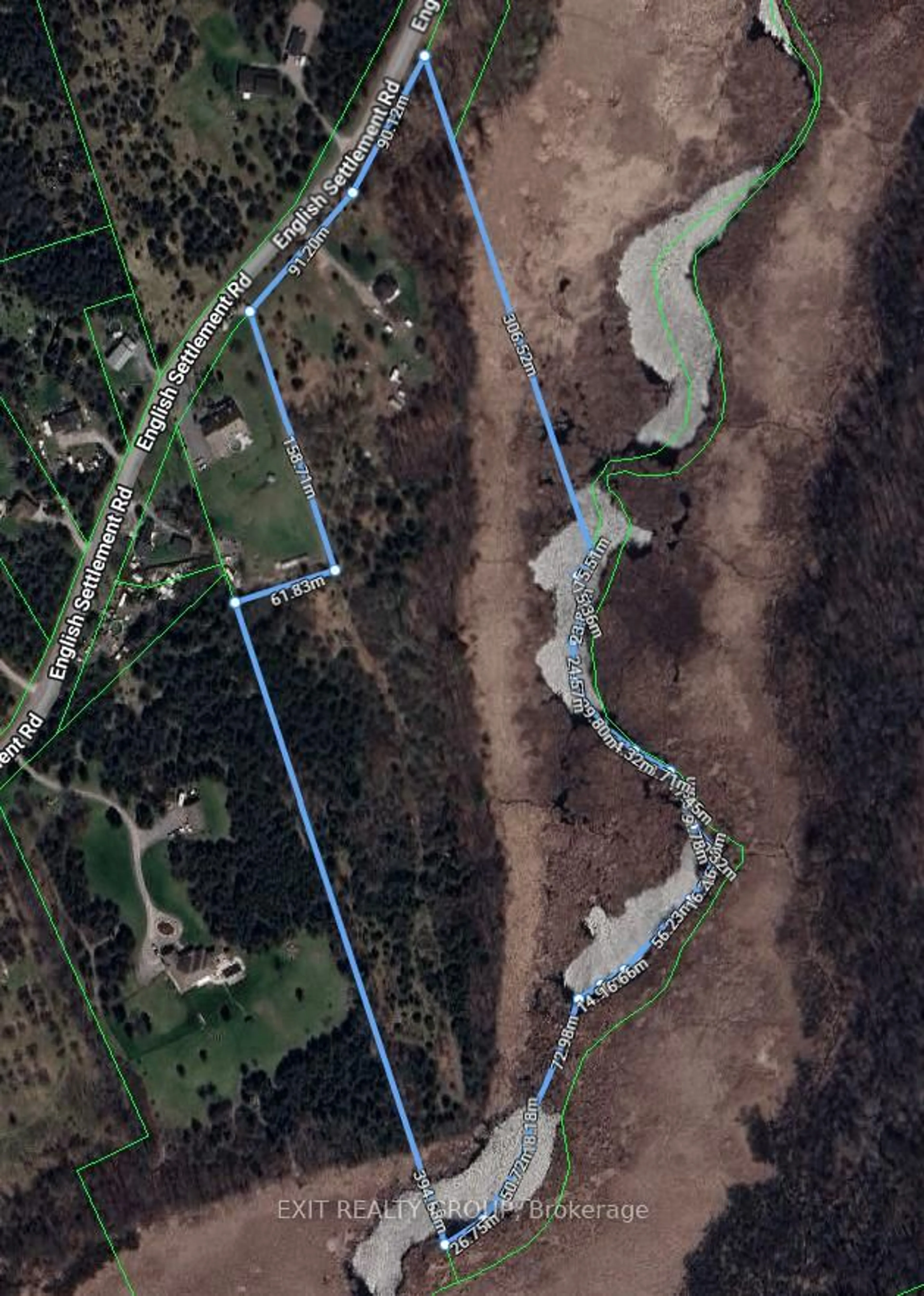 Picture of a map for 895 English Settlement Rd, Trenton Ontario K8V 5P7