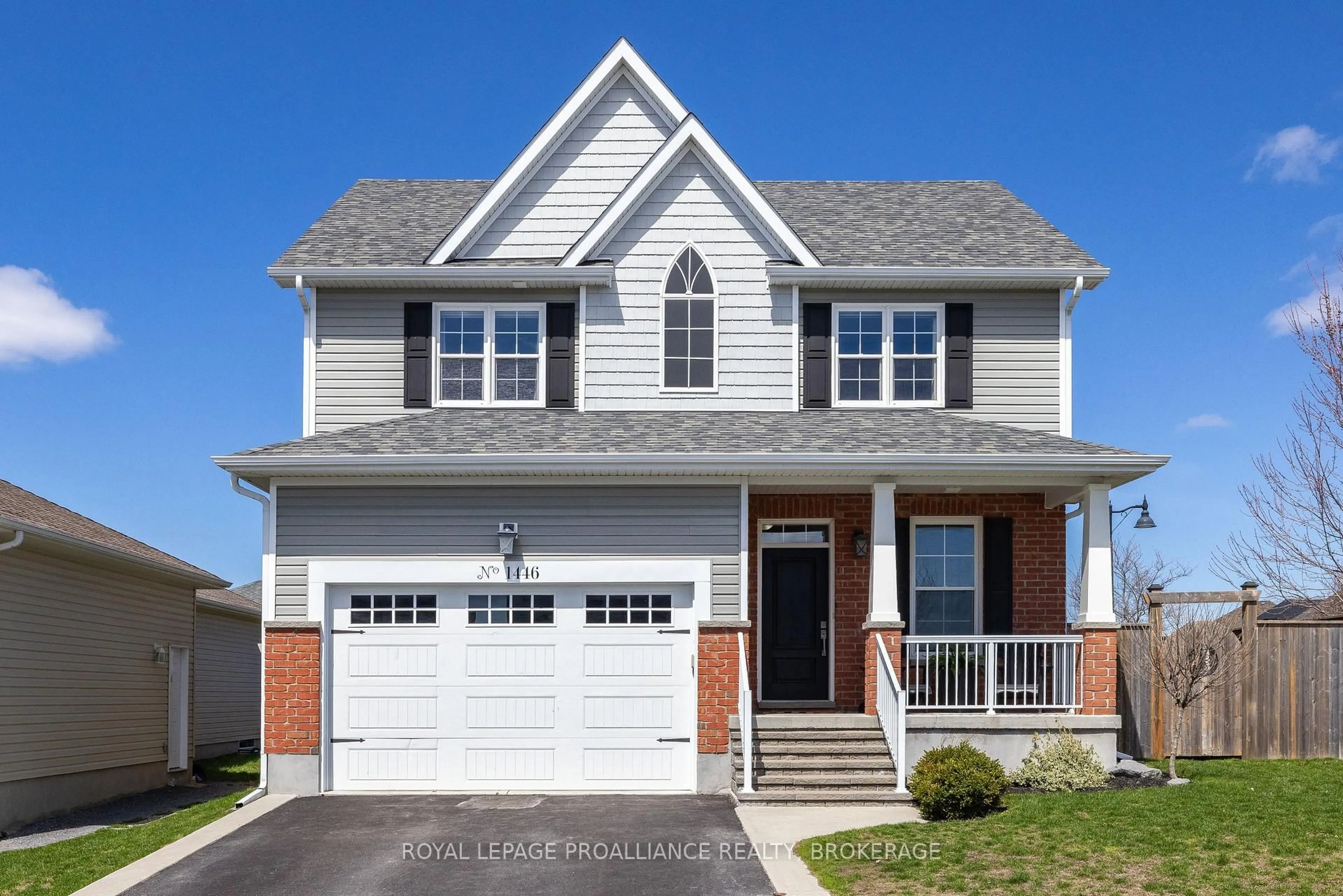 Home with brick exterior material, street for 1446 Evergreen Dr, Kingston Ontario K7P 0N1