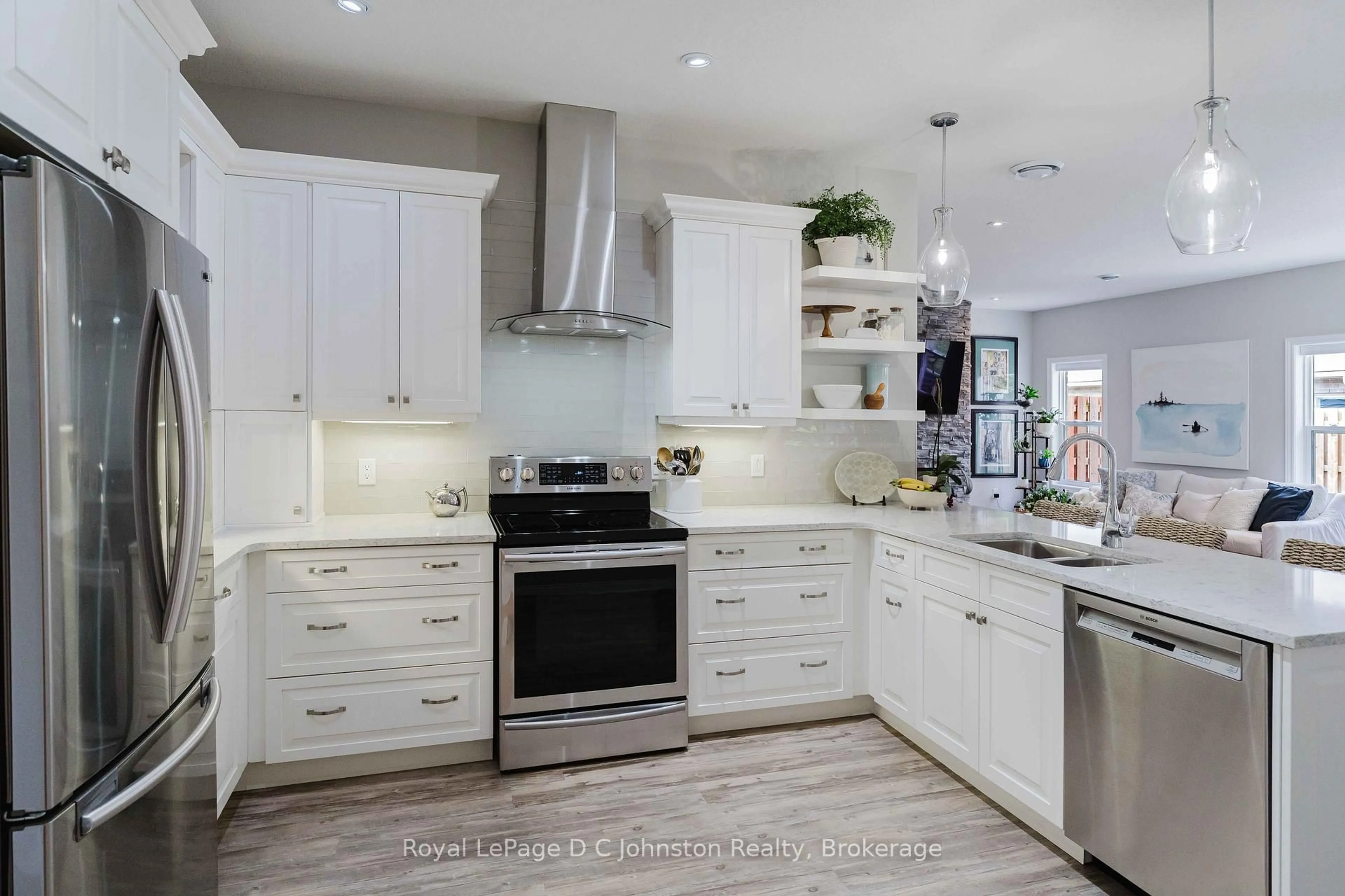 Contemporary kitchen, ceramic/tile floor for 221 Grenville St, Saugeen Shores Ontario N0H 2L0