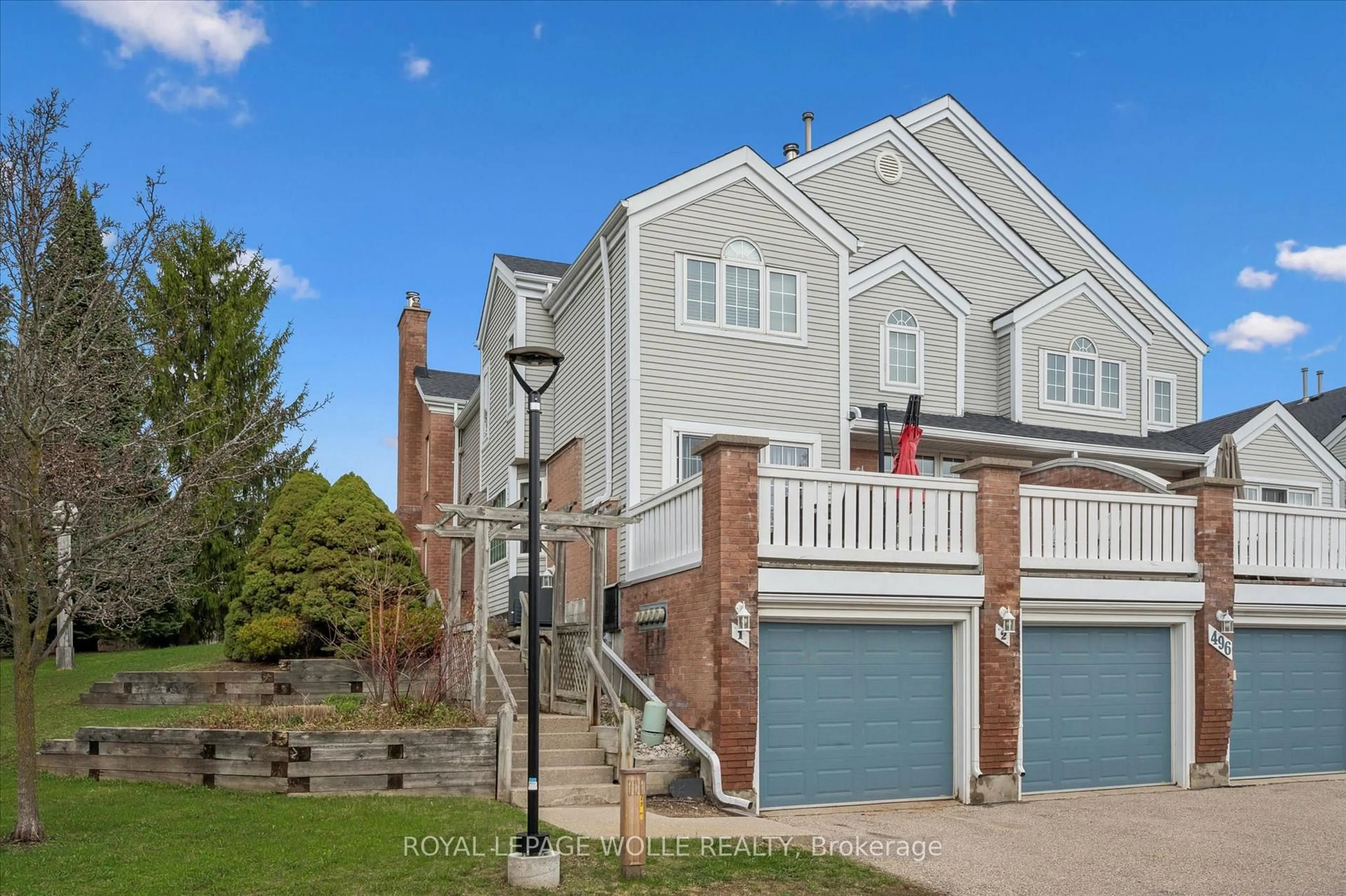 Home with brick exterior material, street for 496 Beechwood Dr #1, Waterloo Ontario N2T 2C4