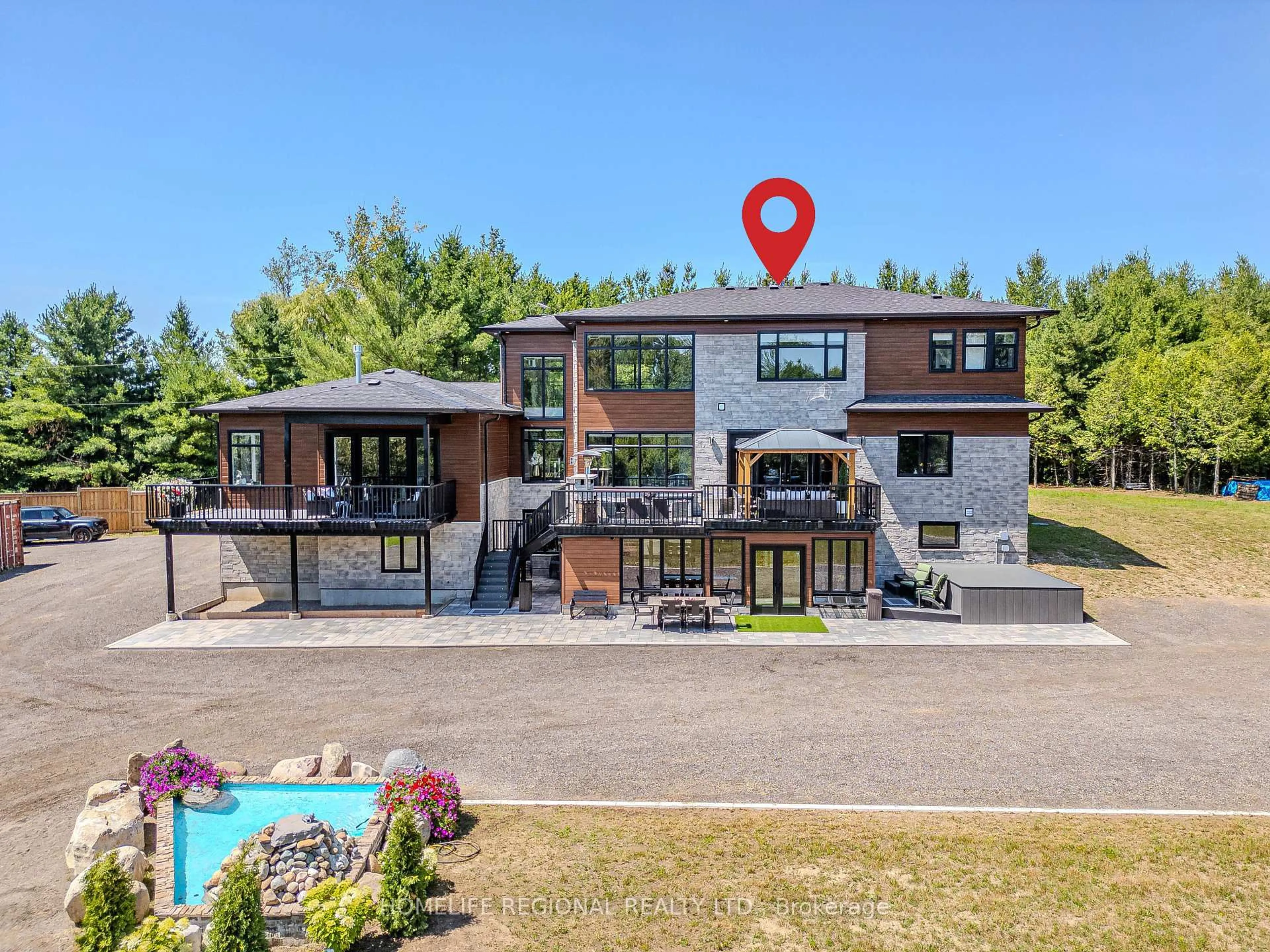 A pic from outside/outdoor area/front of a property/back of a property/a pic from drone, street for 5329 First Line, Erin Ontario N1H 6H7