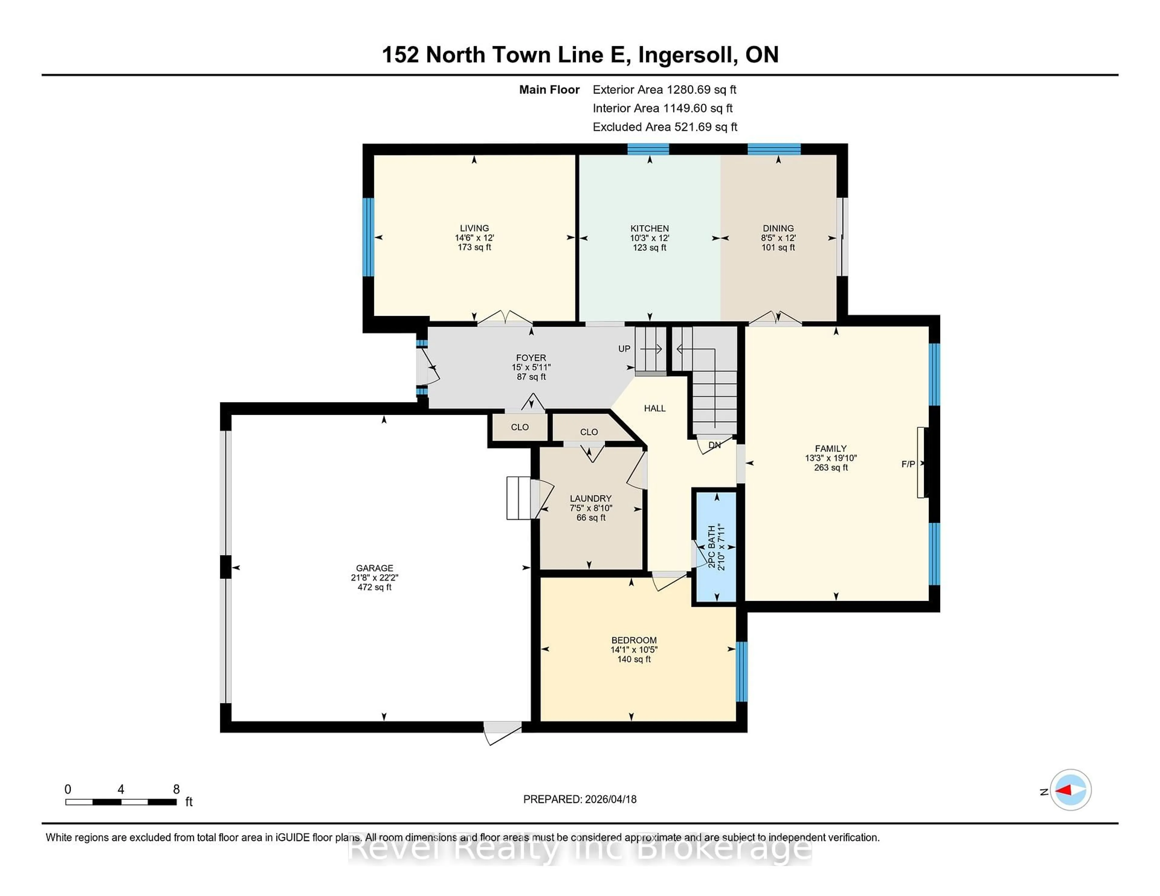 Floor plan for 152 North Town Line, Ingersoll Ontario N5C 2B6