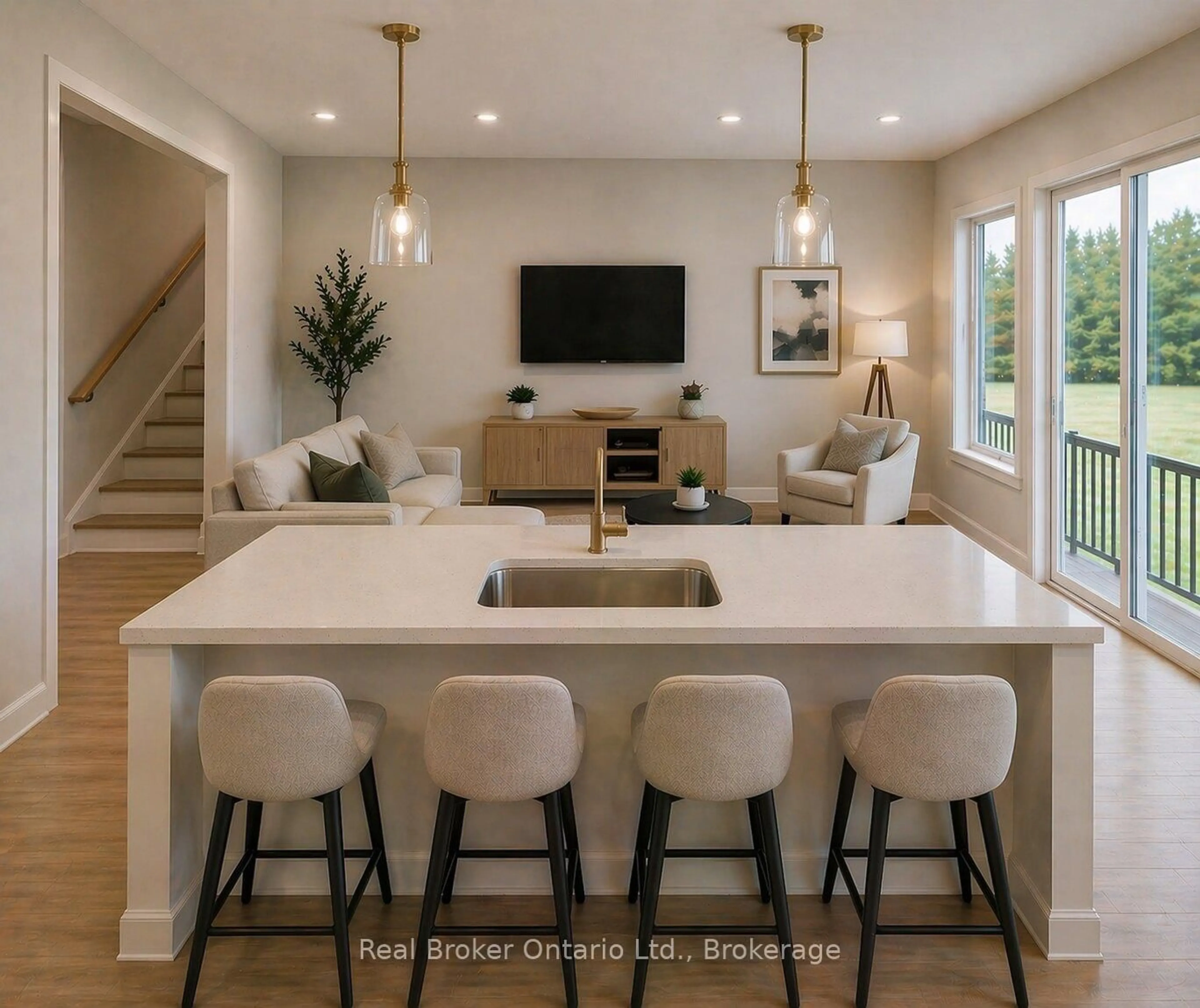 Open concept kitchen, unknown for LOT 8 Sass Cres, Brant Ontario N3L 0E9