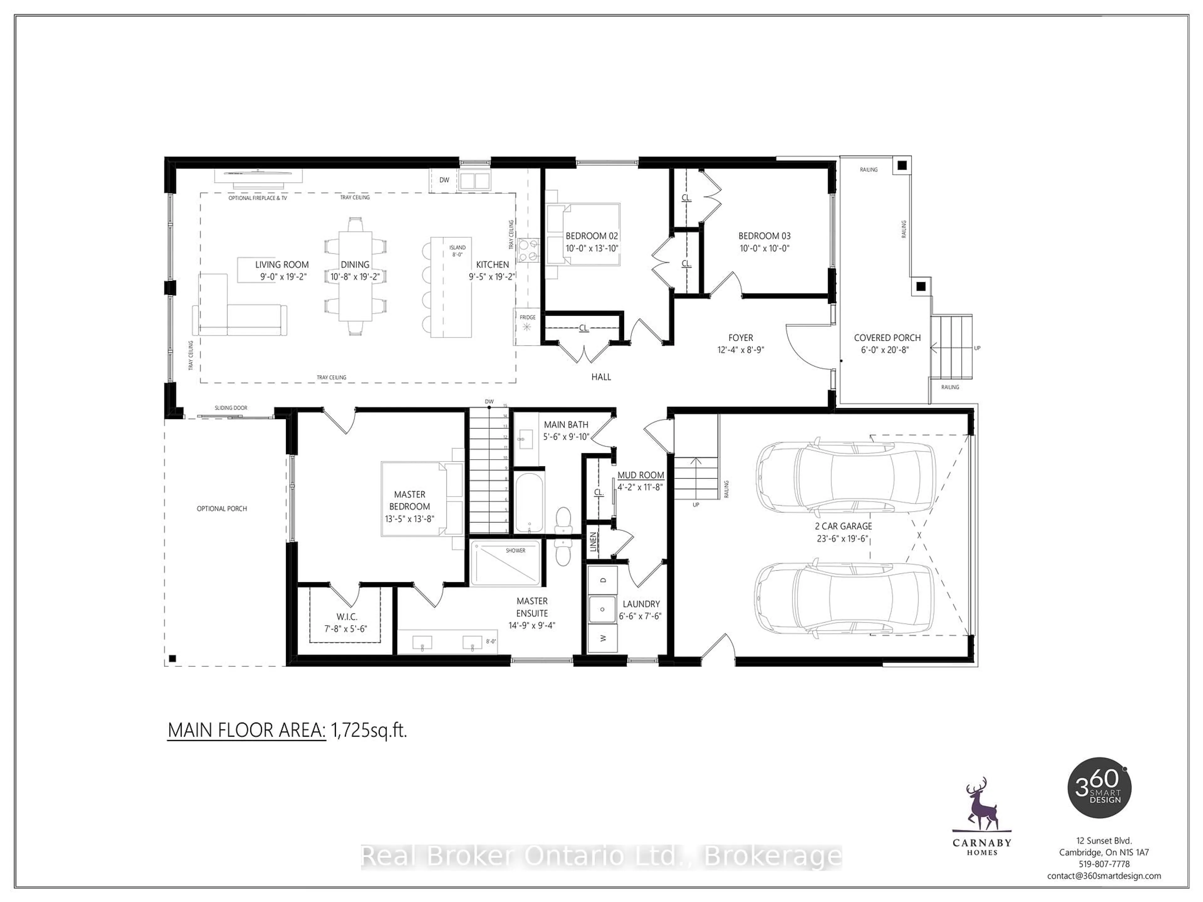 Floor plan for LOT 18 Sass Cres, Brant Ontario N3L 0J3