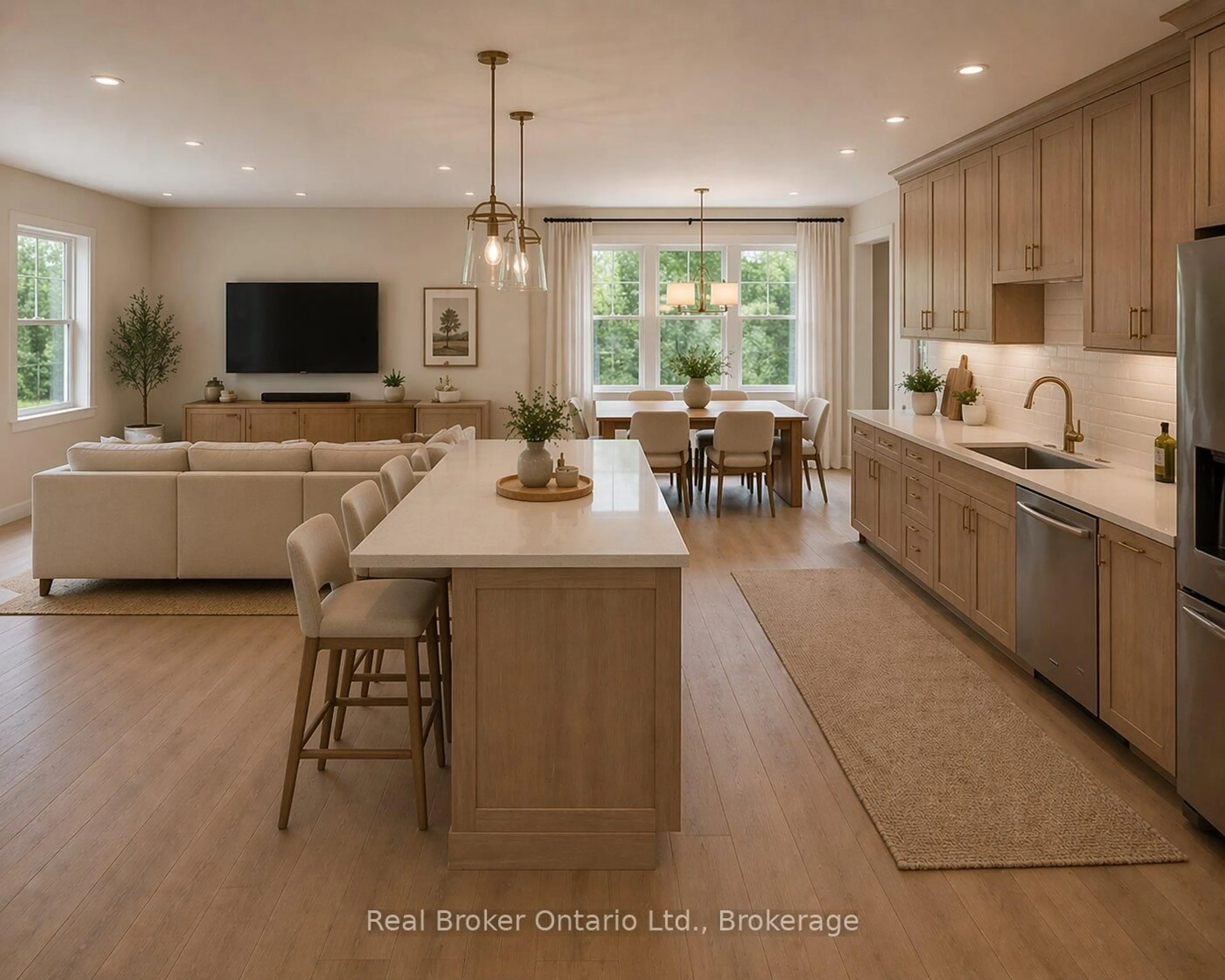 Open concept kitchen, unknown for LOT 15 Sass Cres, Brant Ontario N3L 0E9