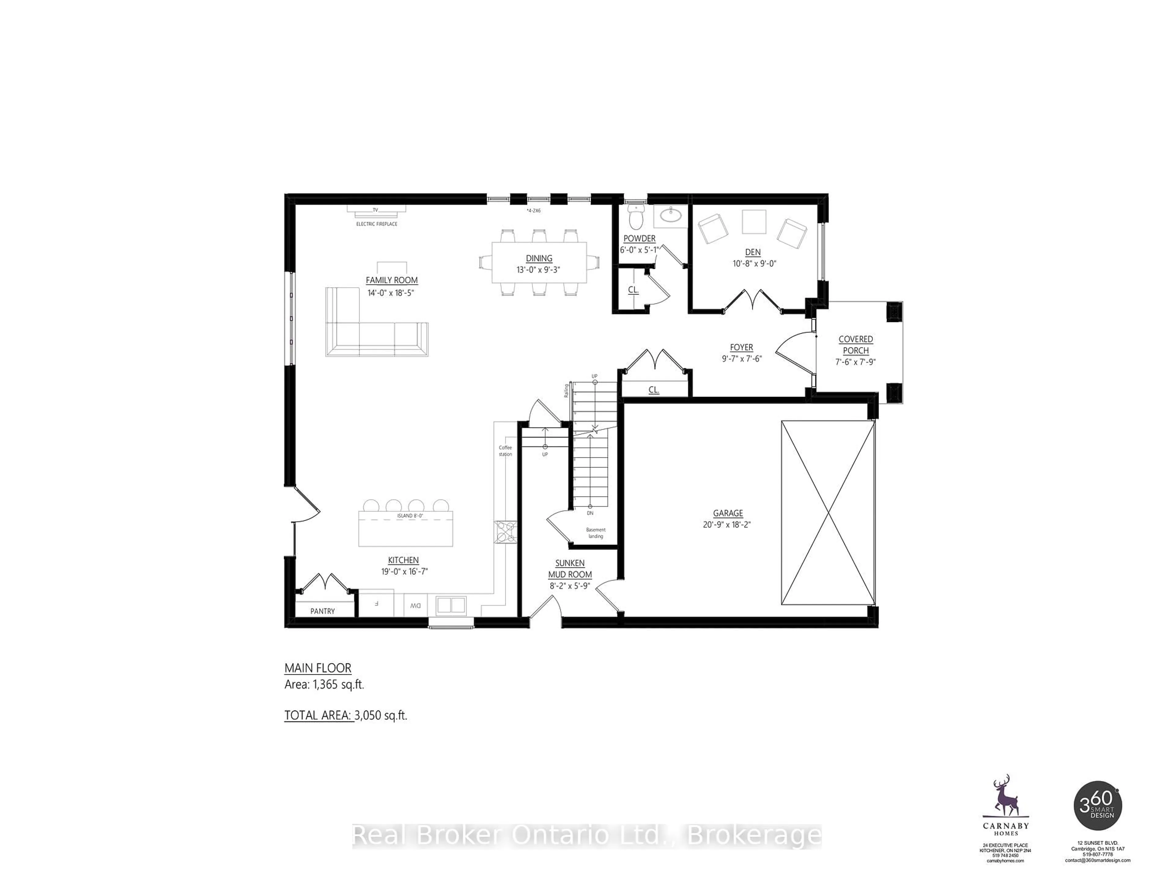 Floor plan for LOT 15 Sass Cres, Brant Ontario N3L 0E9