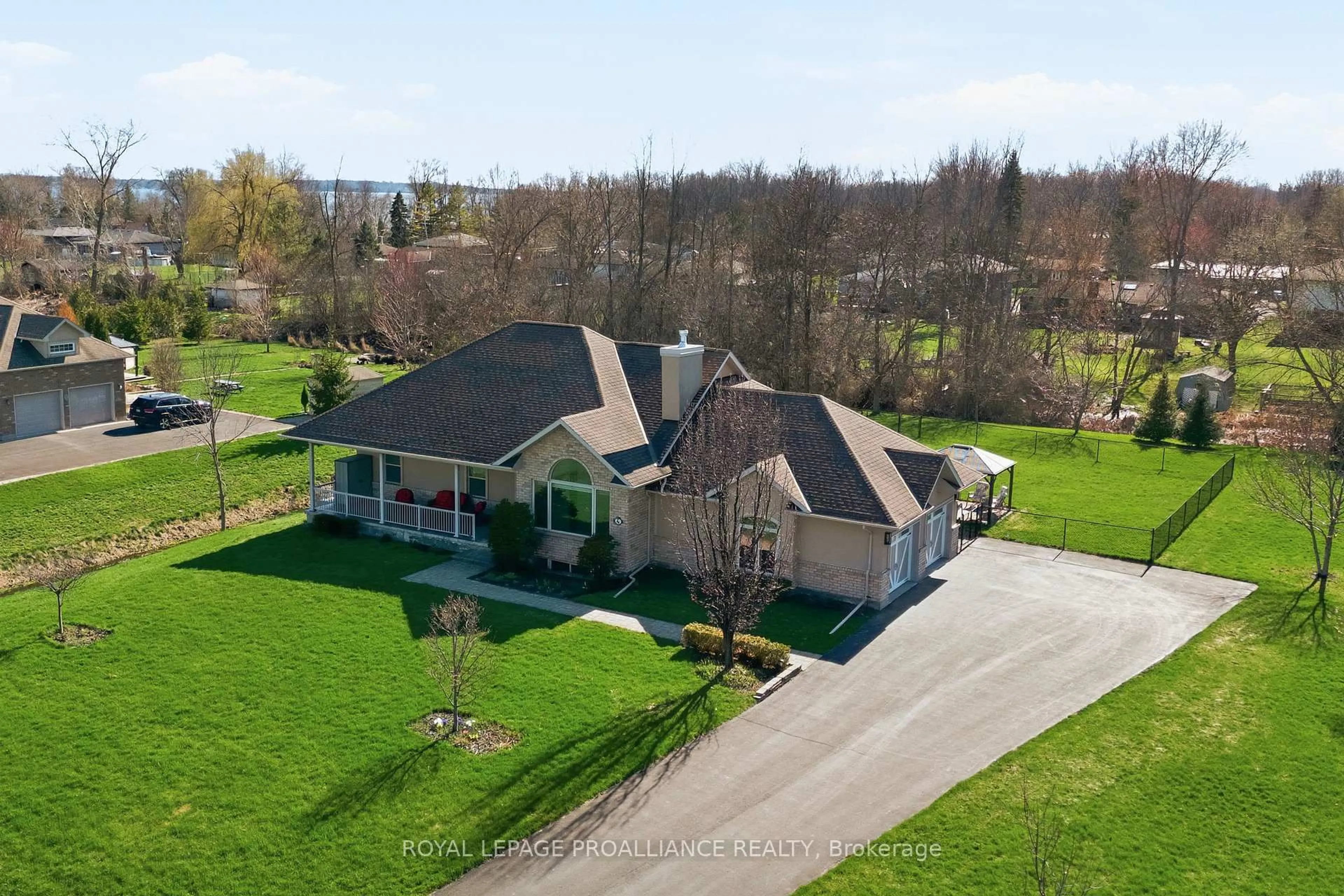 A pic from outside/outdoor area/front of a property/back of a property/a pic from drone, street for 4 Bayswater Rd, Quinte West Ontario K8V 5P5