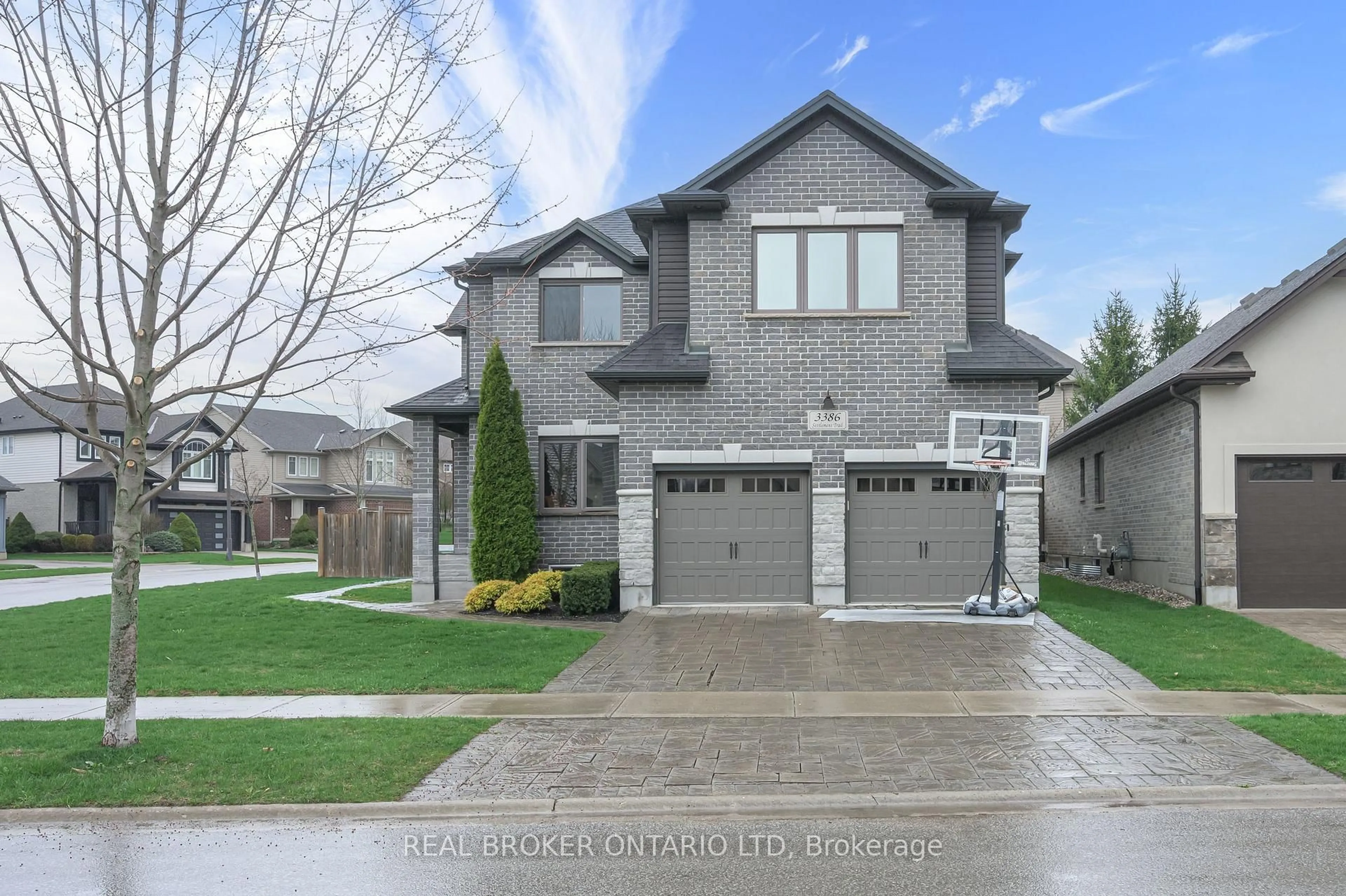 Home with brick exterior material, street for 3386 Settlement Tr, London South Ontario N6P 1W3