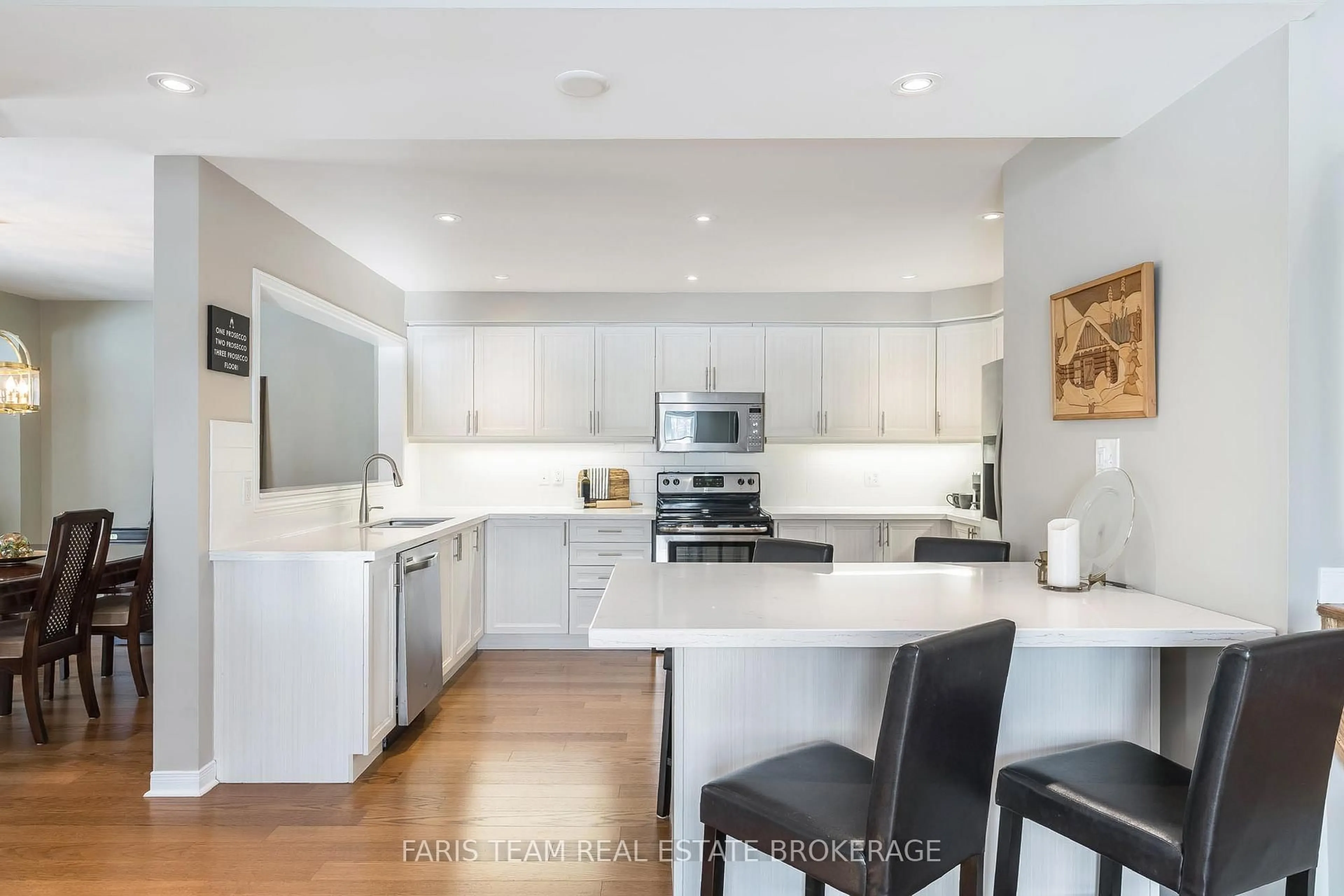 Contemporary kitchen, ceramic/tile floor for 28 Masters Cres, Georgian Bay Ontario L0K 1S0