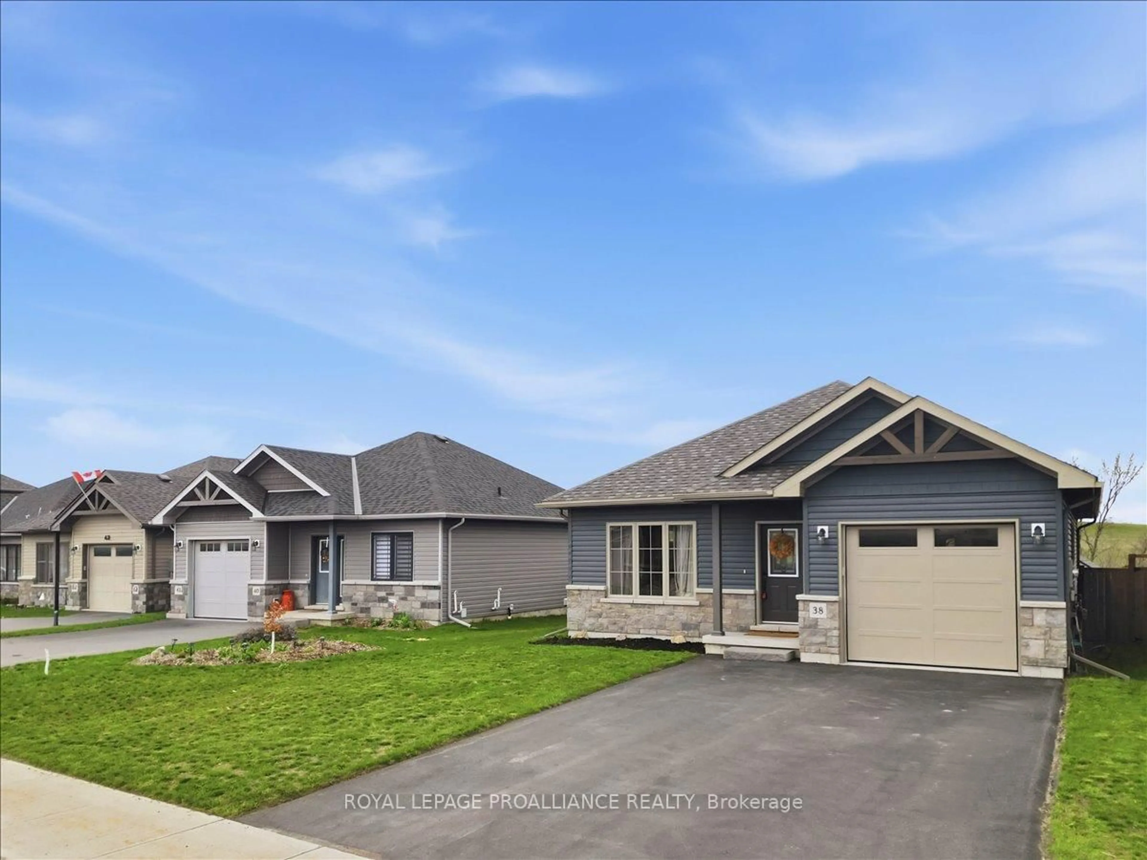 Home with vinyl exterior material, street for 38 Barley Tr, Stirling Ontario K0K 3E0