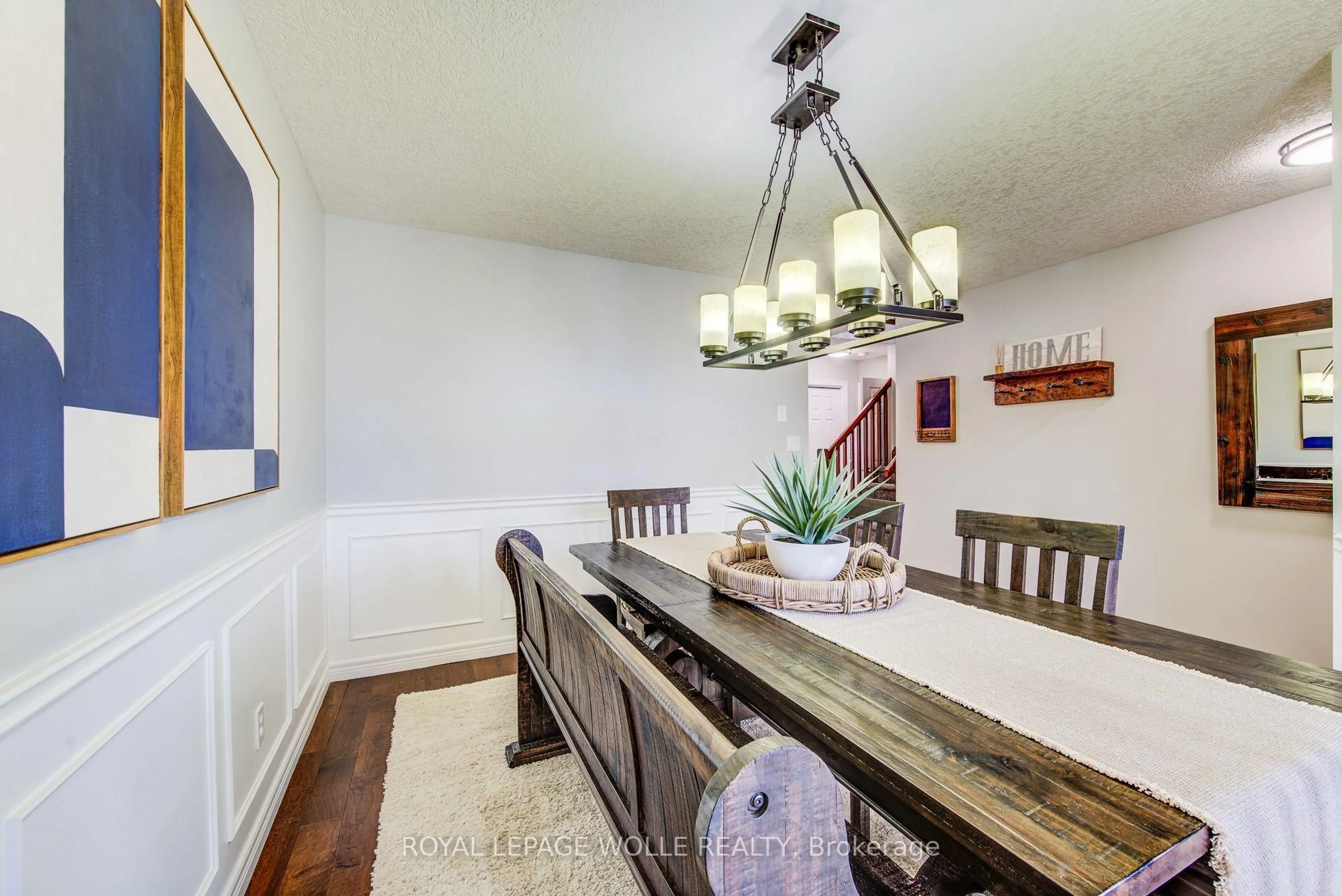 Dining room, wood/laminate floor for 187 Brookmead St, Woolwich Ontario N3B 0A2