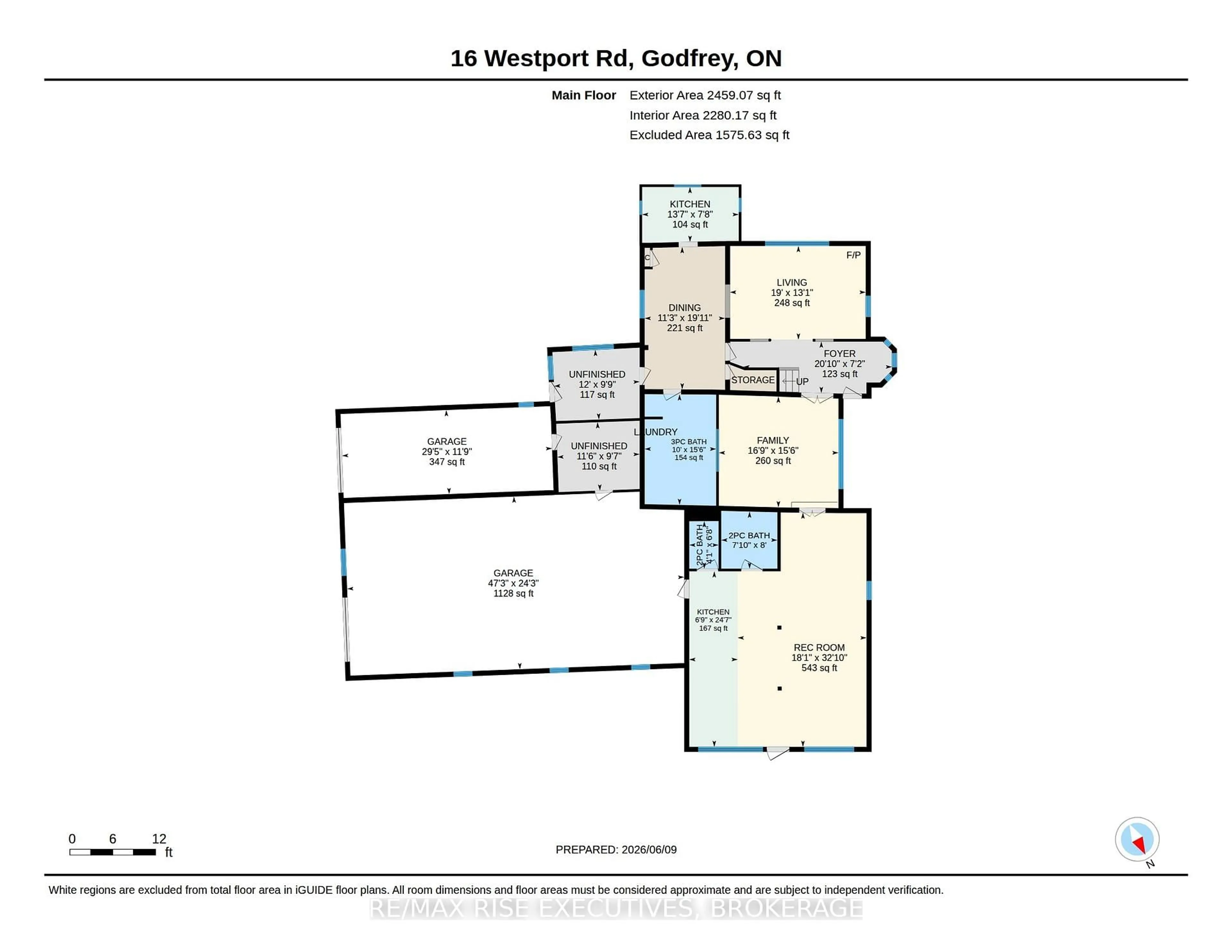 Floor plan for 16 Westport Rd, Godfrey Ontario K0H 1T0