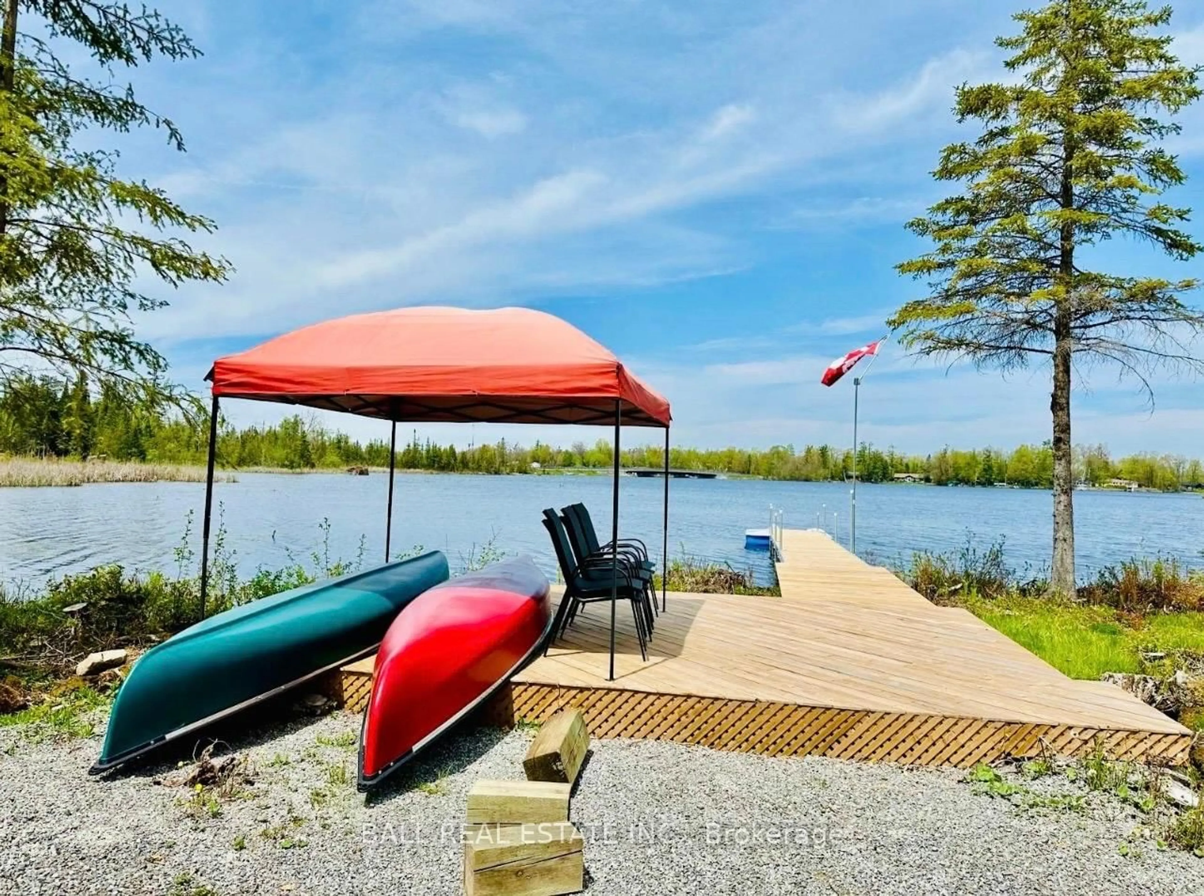 Patio, water/lake/river/ocean view for 15 Berry Lane, Kawartha Lakes Ontario K0M 1A0