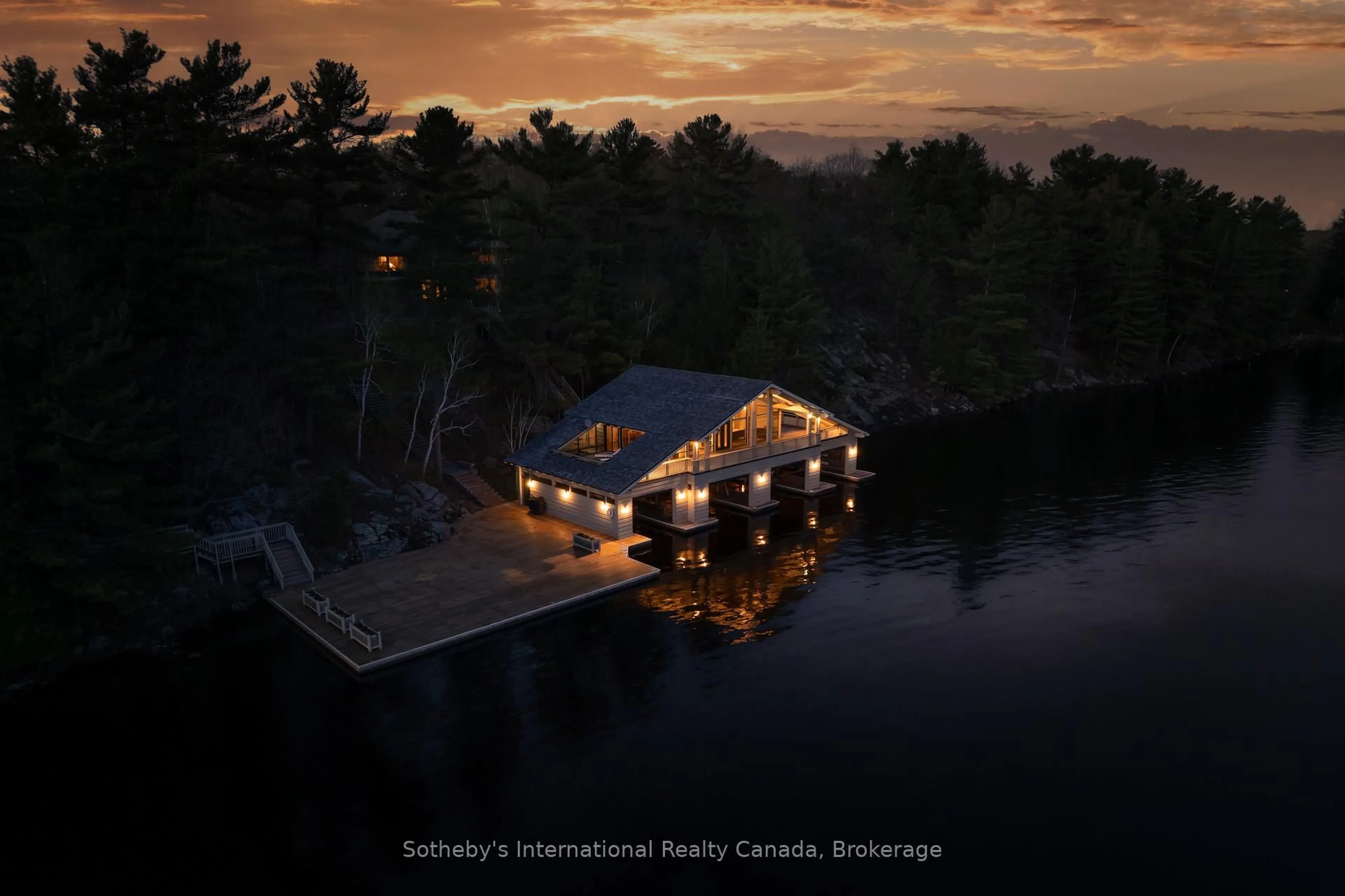 A pic from outside/outdoor area/front of a property/back of a property/a pic from drone, water/lake/river/ocean view for 1250 Waldmere Rd #Lot #3, Bracebridge Ontario P1L 1W8