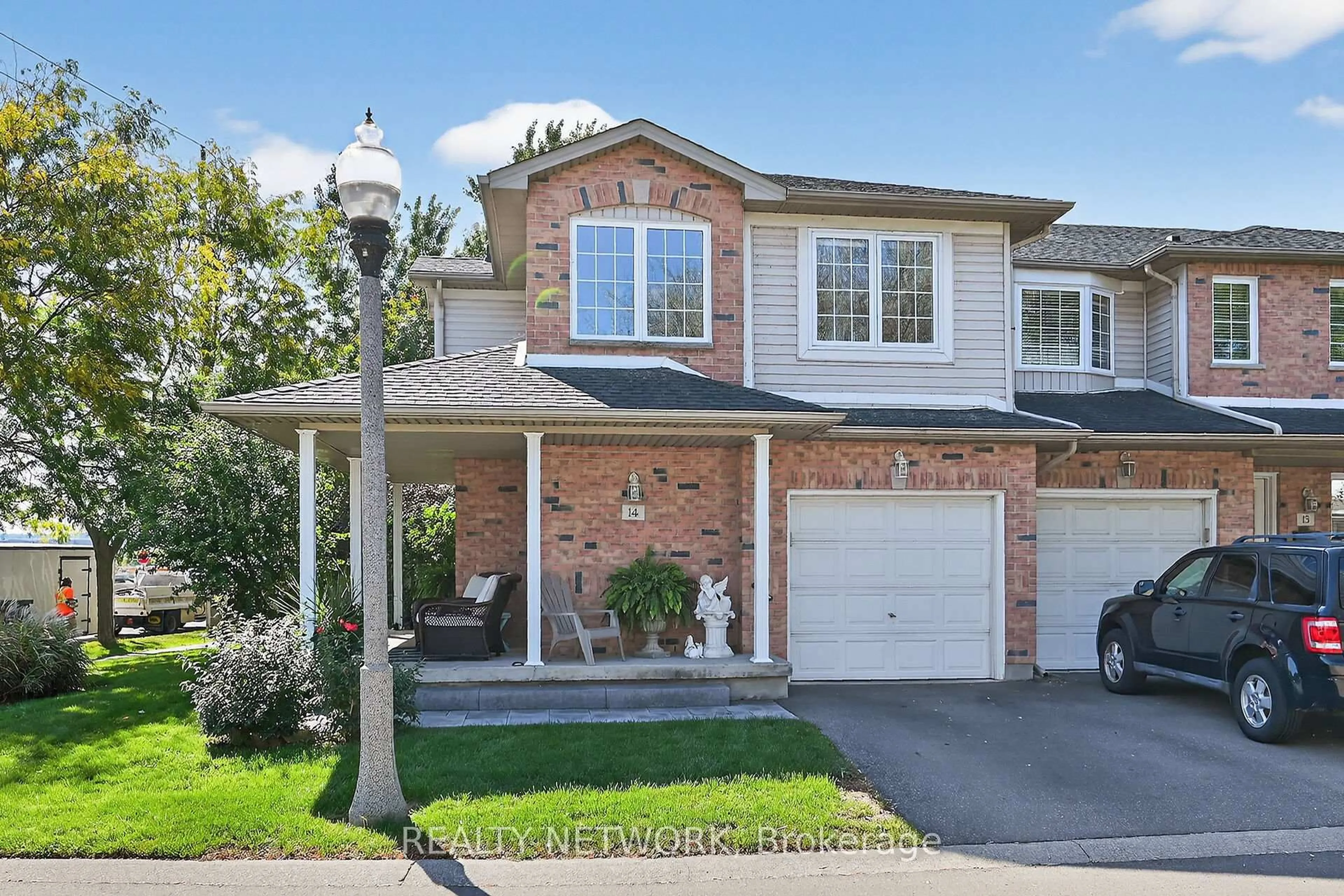 Home with brick exterior material, street for 485 Green Rd #14, Hamilton Ontario L8E 6A7