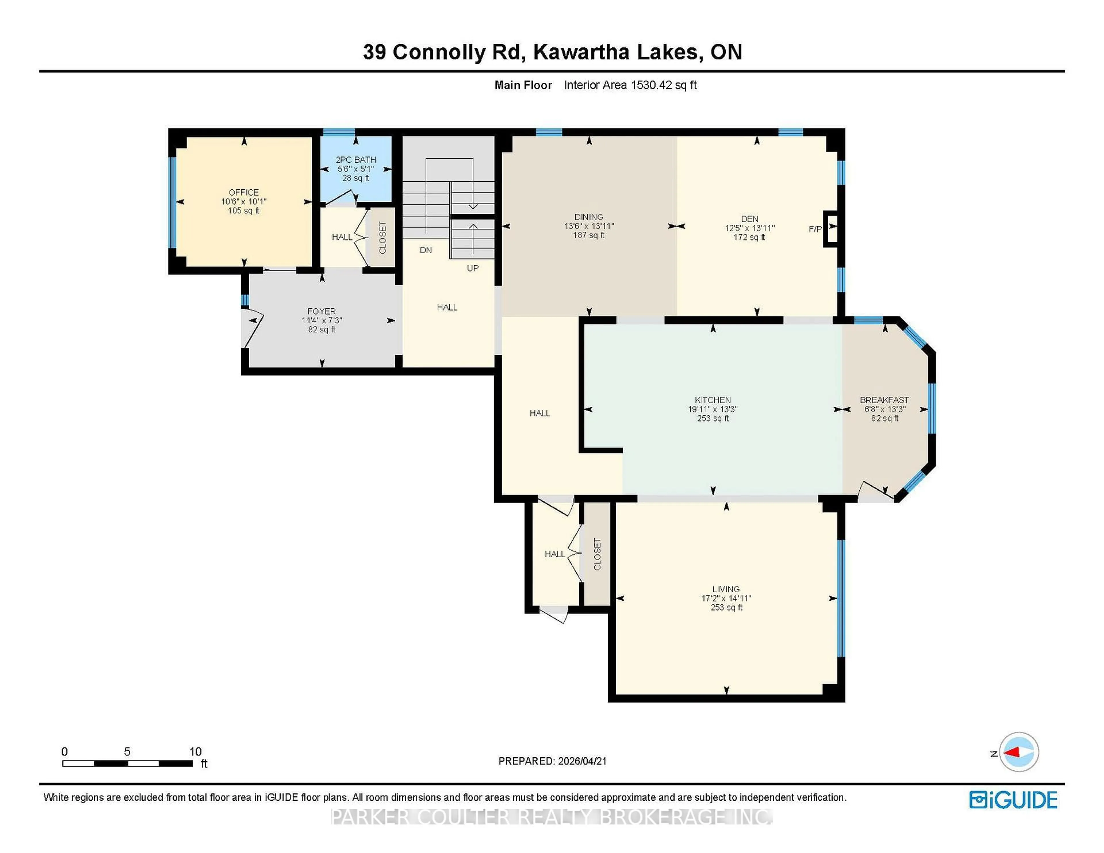 Floor plan for 39 Connolly Rd, Kawartha Lakes Ontario K9V 5H5