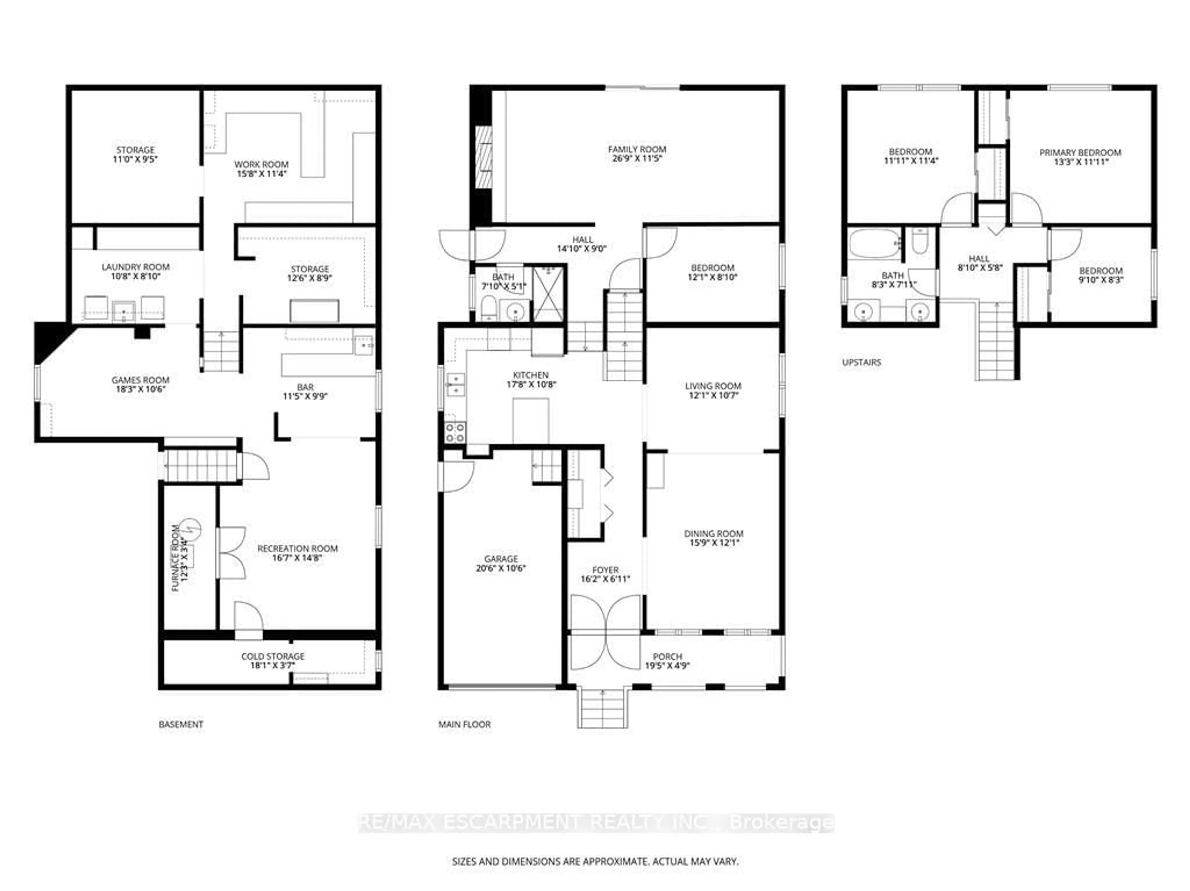 Floor plan for 263 Guildwood Dr, Hamilton Ontario L9C 6W7