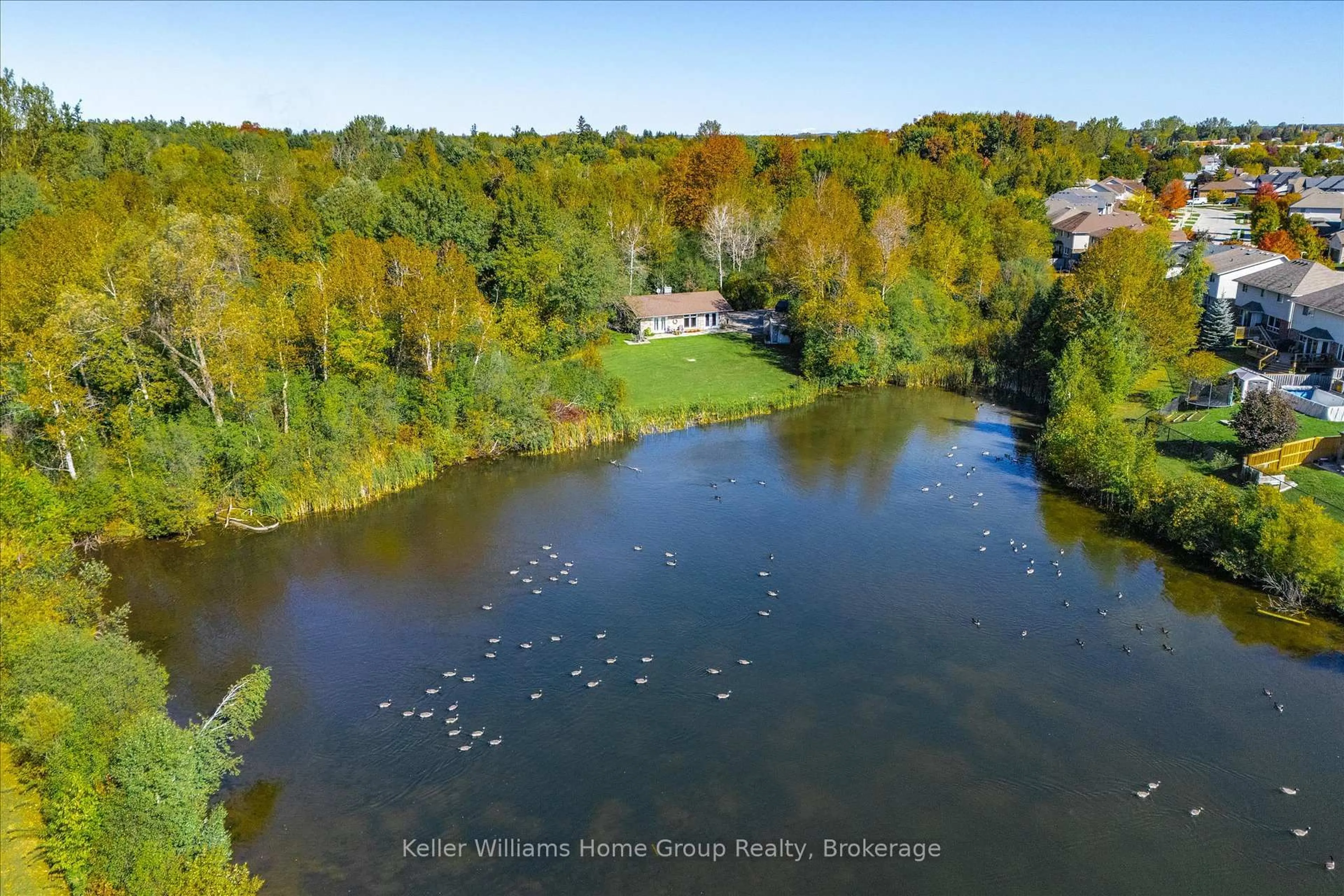 A pic from outside/outdoor area/front of a property/back of a property/a pic from drone, water/lake/river/ocean view for 568 Black St, Centre Wellington Ontario N1M 0A3