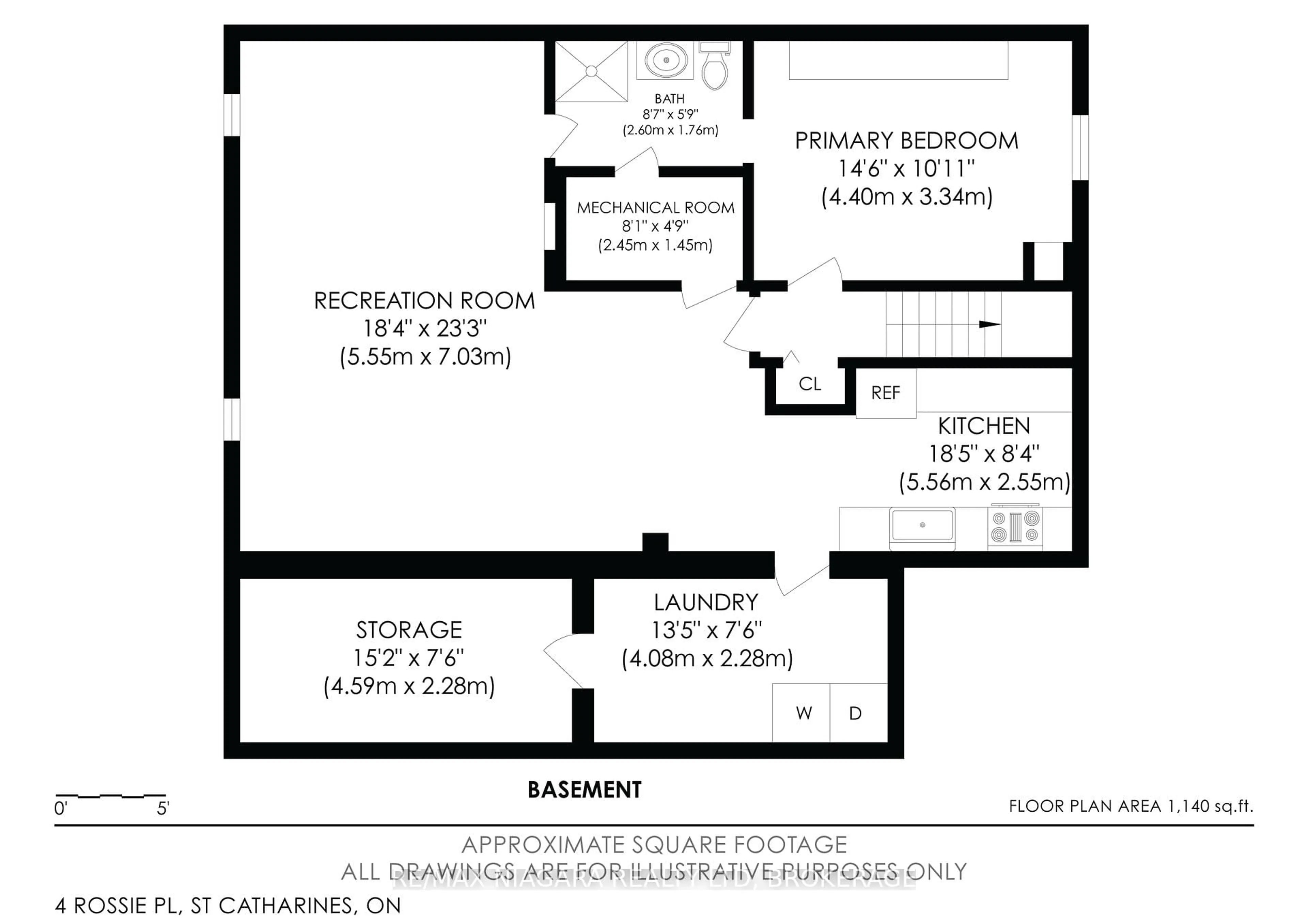Floor plan for 4 Rossie Pl, St. Catharines Ontario L2P 2G6