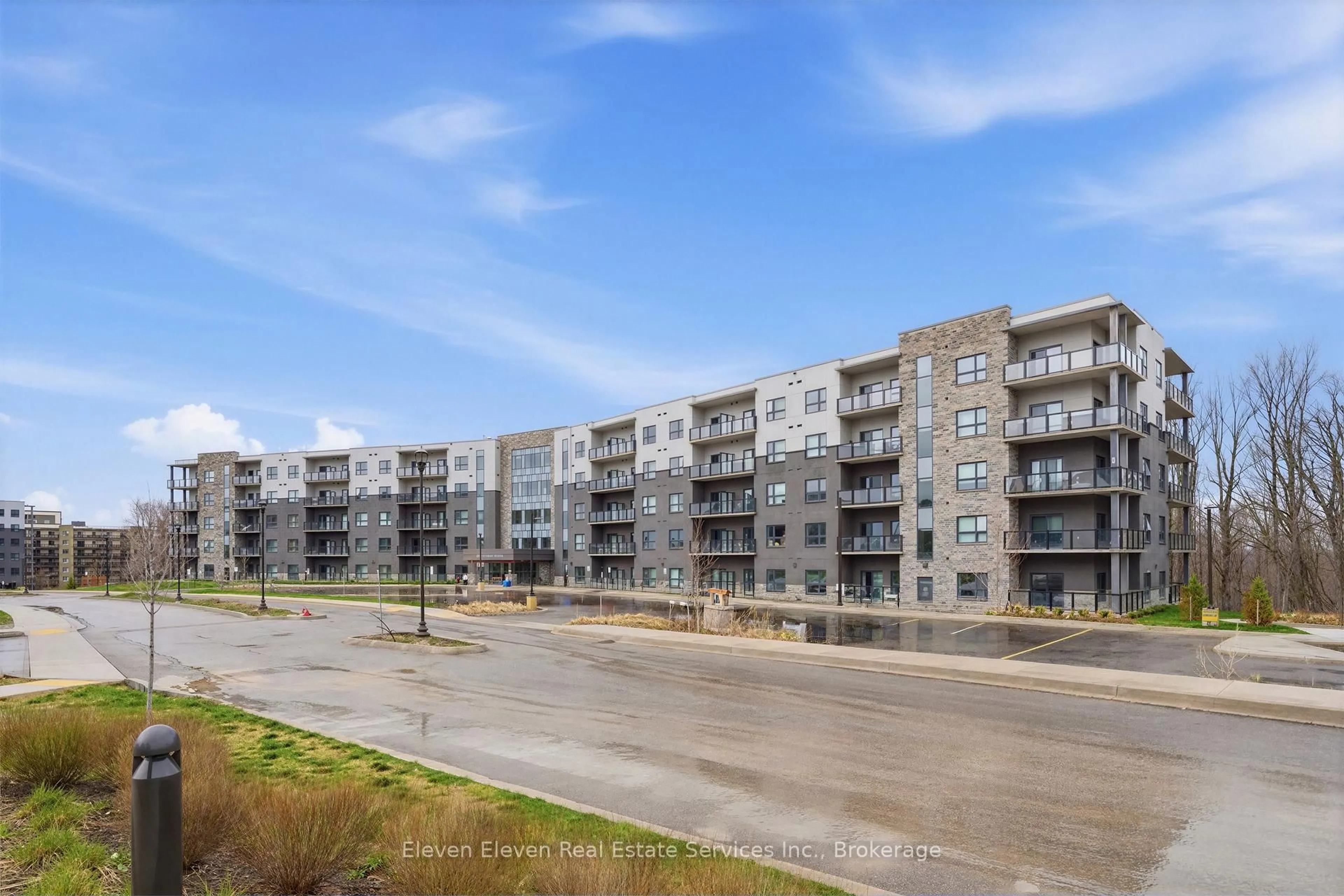 A pic from outside/outdoor area/front of a property/back of a property/a pic from drone, street for 1100 Lackner Pl #322, Kitchener Ontario N2A 0M1