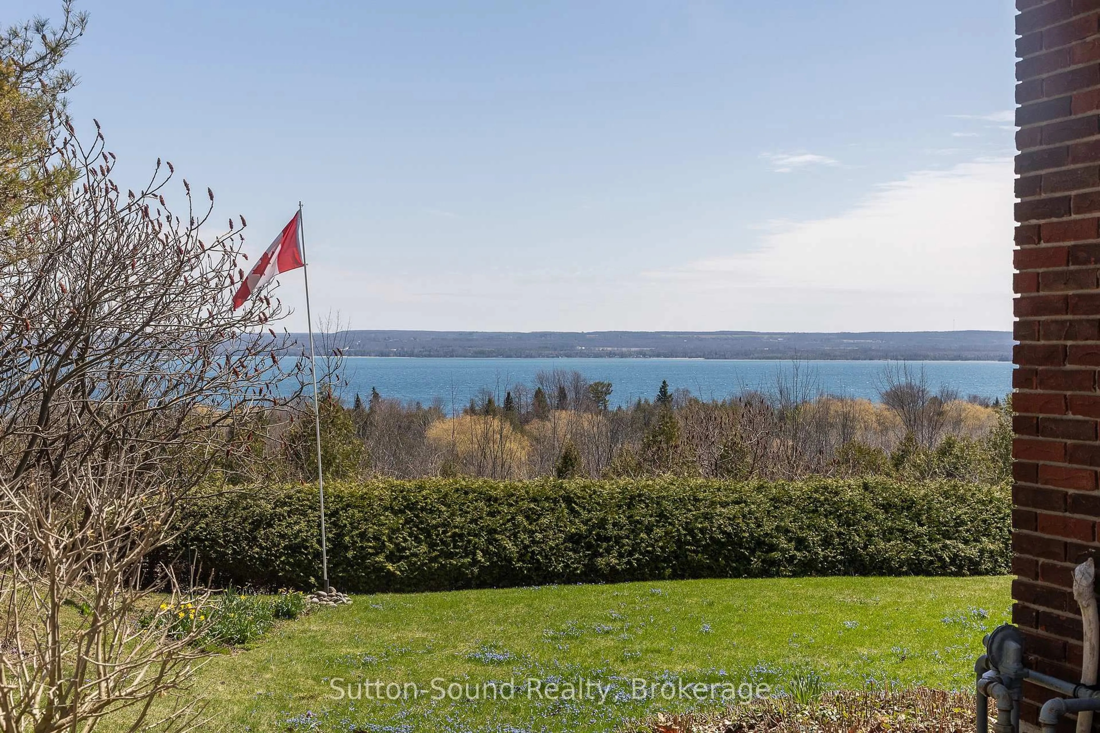 A pic from outside/outdoor area/front of a property/back of a property/a pic from drone, water/lake/river/ocean view for 173 Lakeview Cres, Georgian Bluffs Ontario N4K 0G2