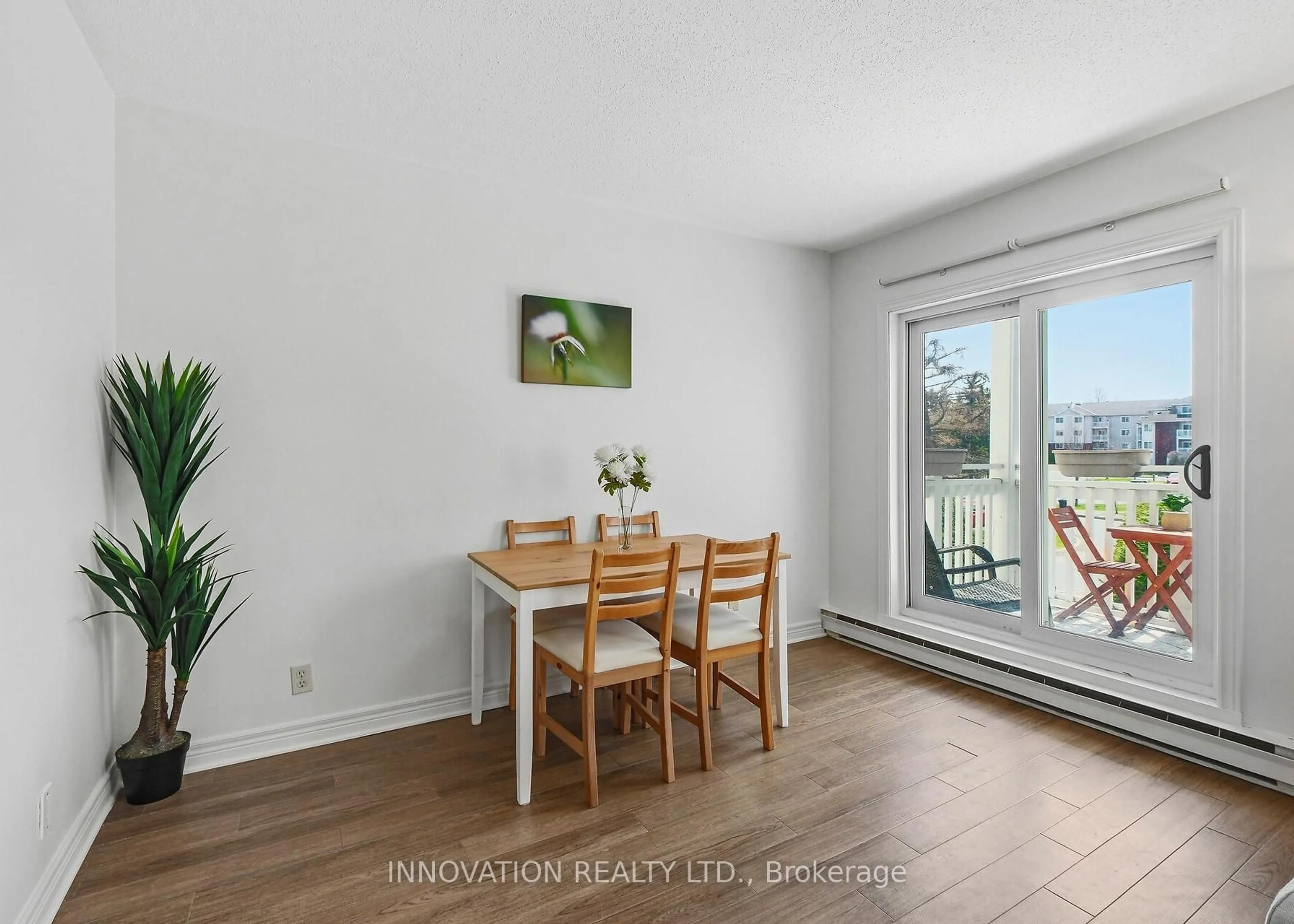 Dining room, wood/laminate floor for 270 Lorry Greenberg Dr #110, Ottawa Ontario K1T 3K2