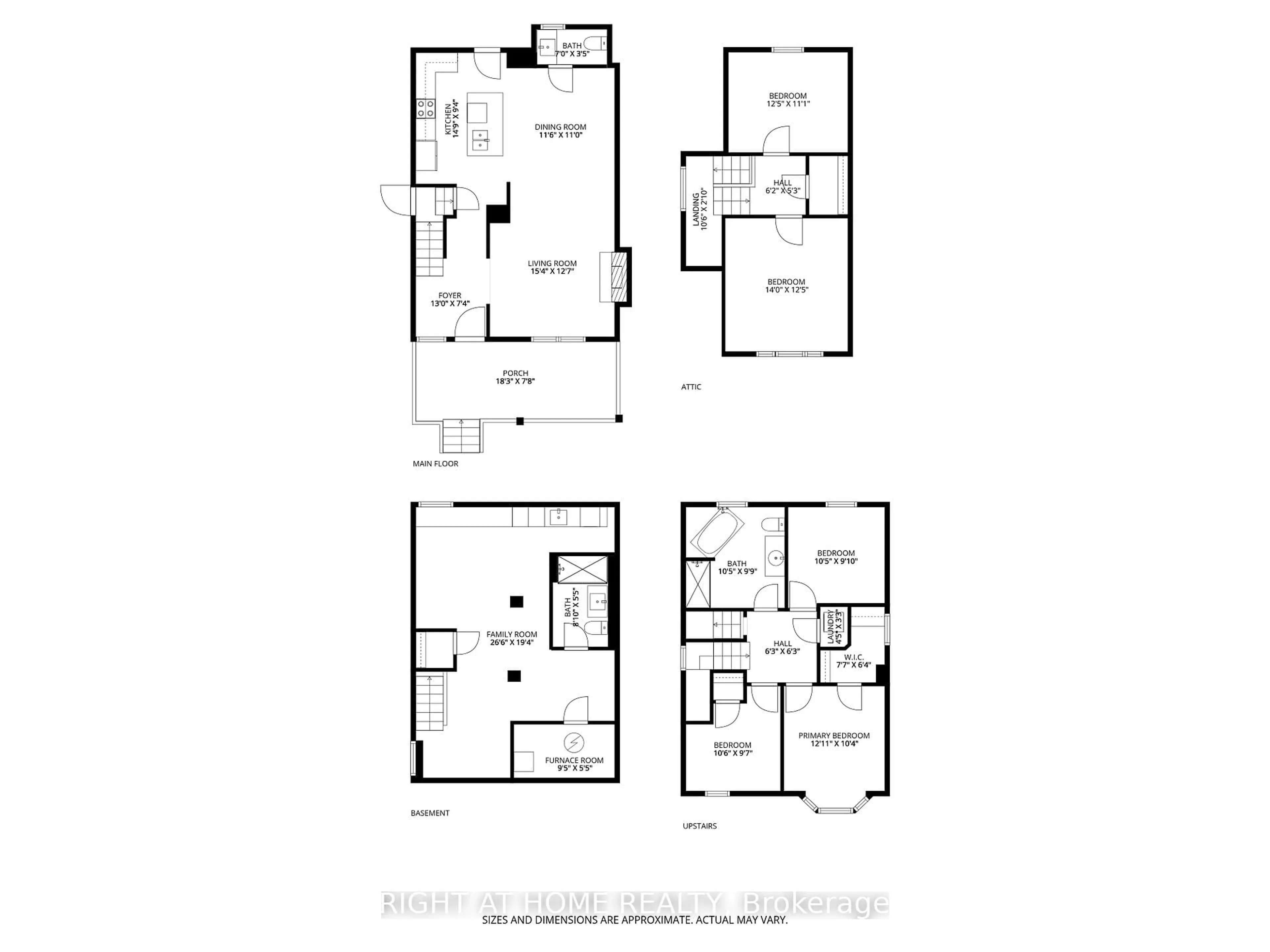 Floor plan for 104 Barnesdale Ave, Hamilton Ontario L8L 6S5