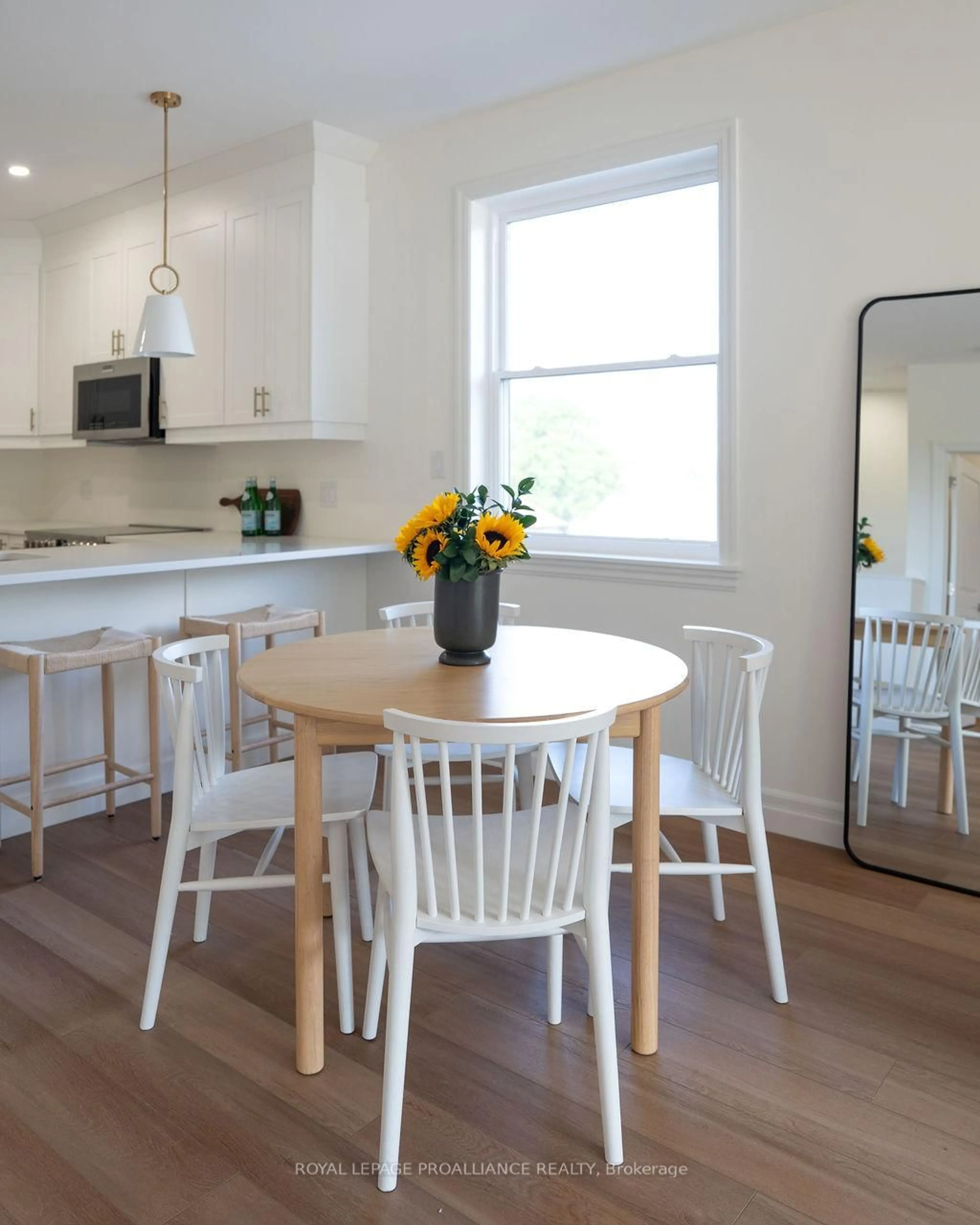 Open concept kitchen, wood/laminate floor for 159 Pomeroy Ave, Tweed Ontario K0K 3J0