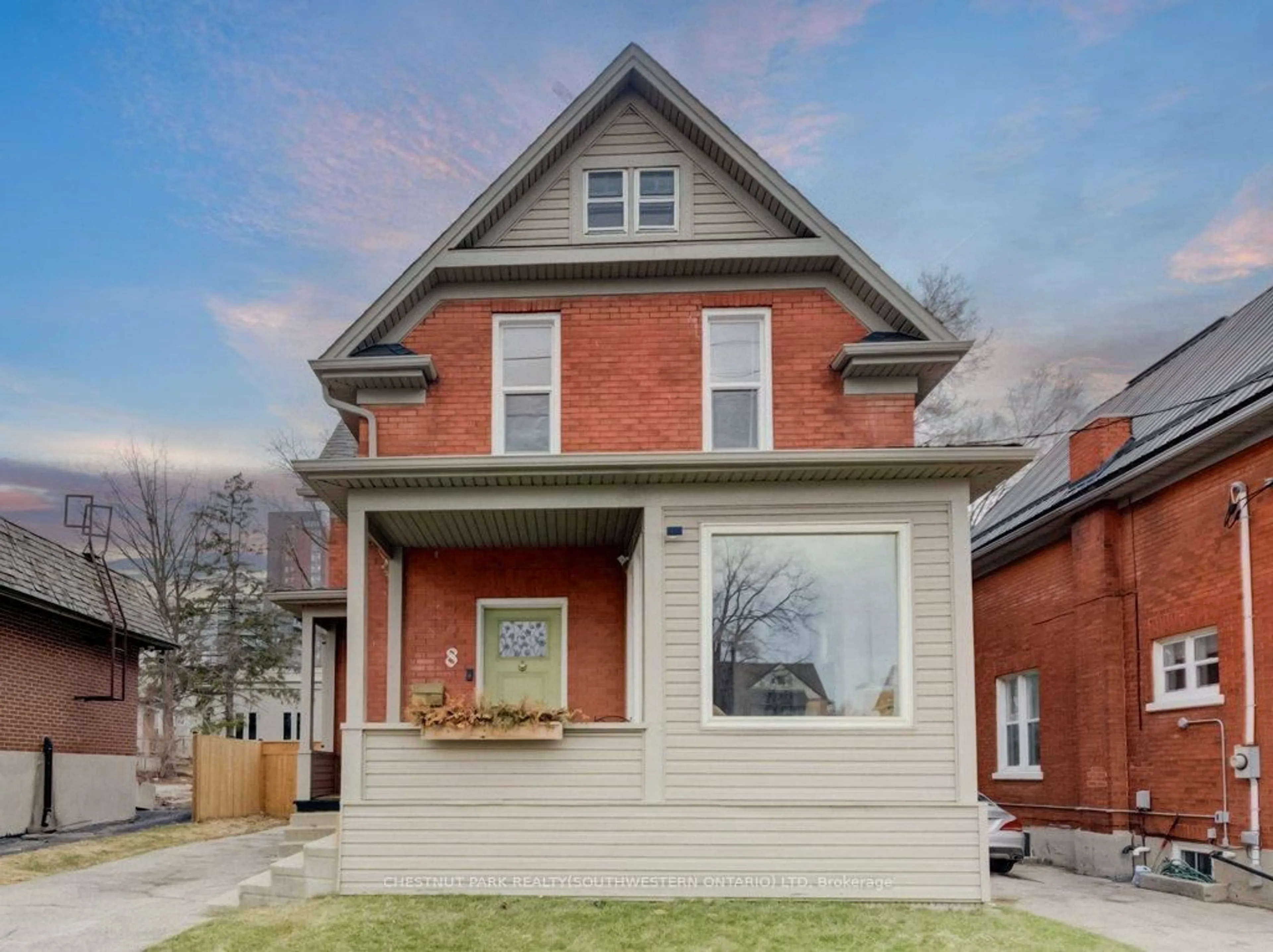 Home with brick exterior material, street for 8 Spring St, Waterloo Ontario N2J 2L8