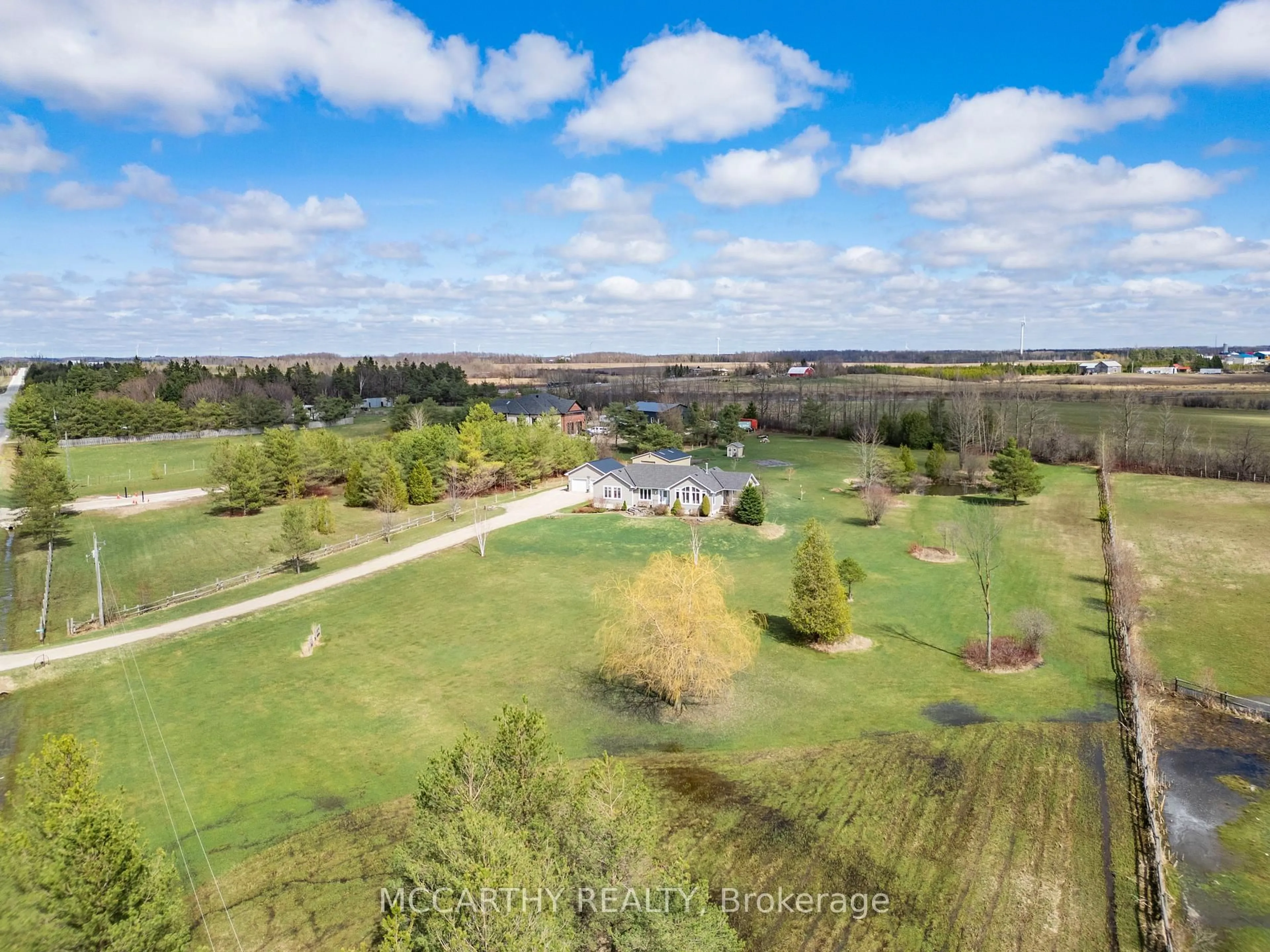 A pic from outside/outdoor area/front of a property/back of a property/a pic from drone, water/lake/river/ocean view for 260376 Southgate Rd 26 Rd, Southgate Ontario N0C 1L0