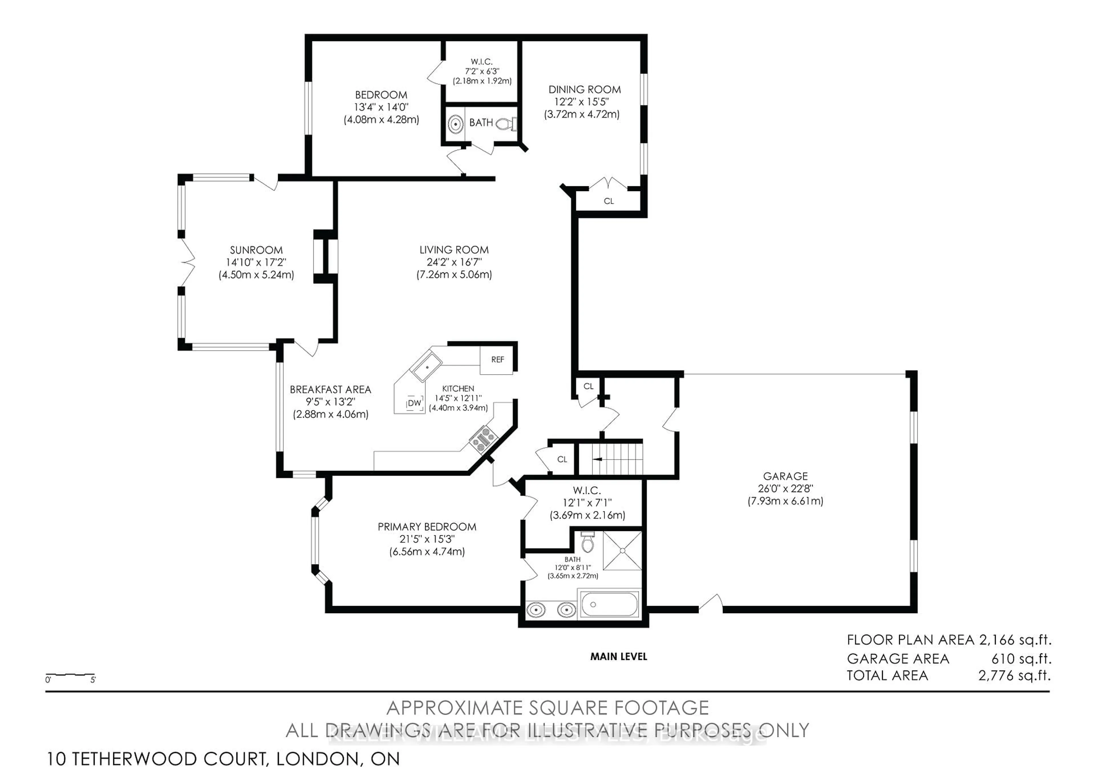 Floor plan for 10 Tetherwood Crt, London North Ontario N5X 3W3
