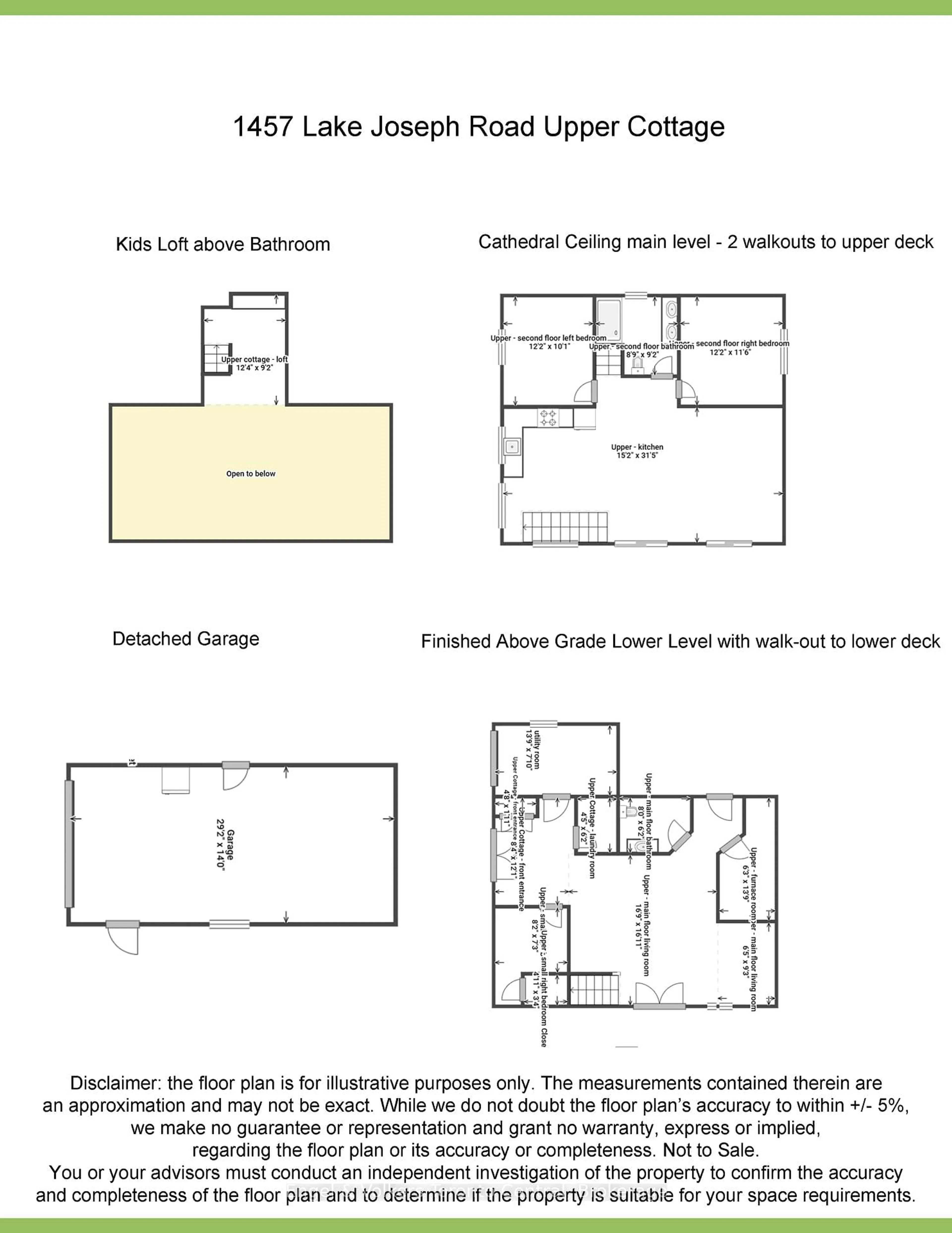 Floor plan for 1457 Lake Joseph Rd, Seguin Ontario P2A 2W8