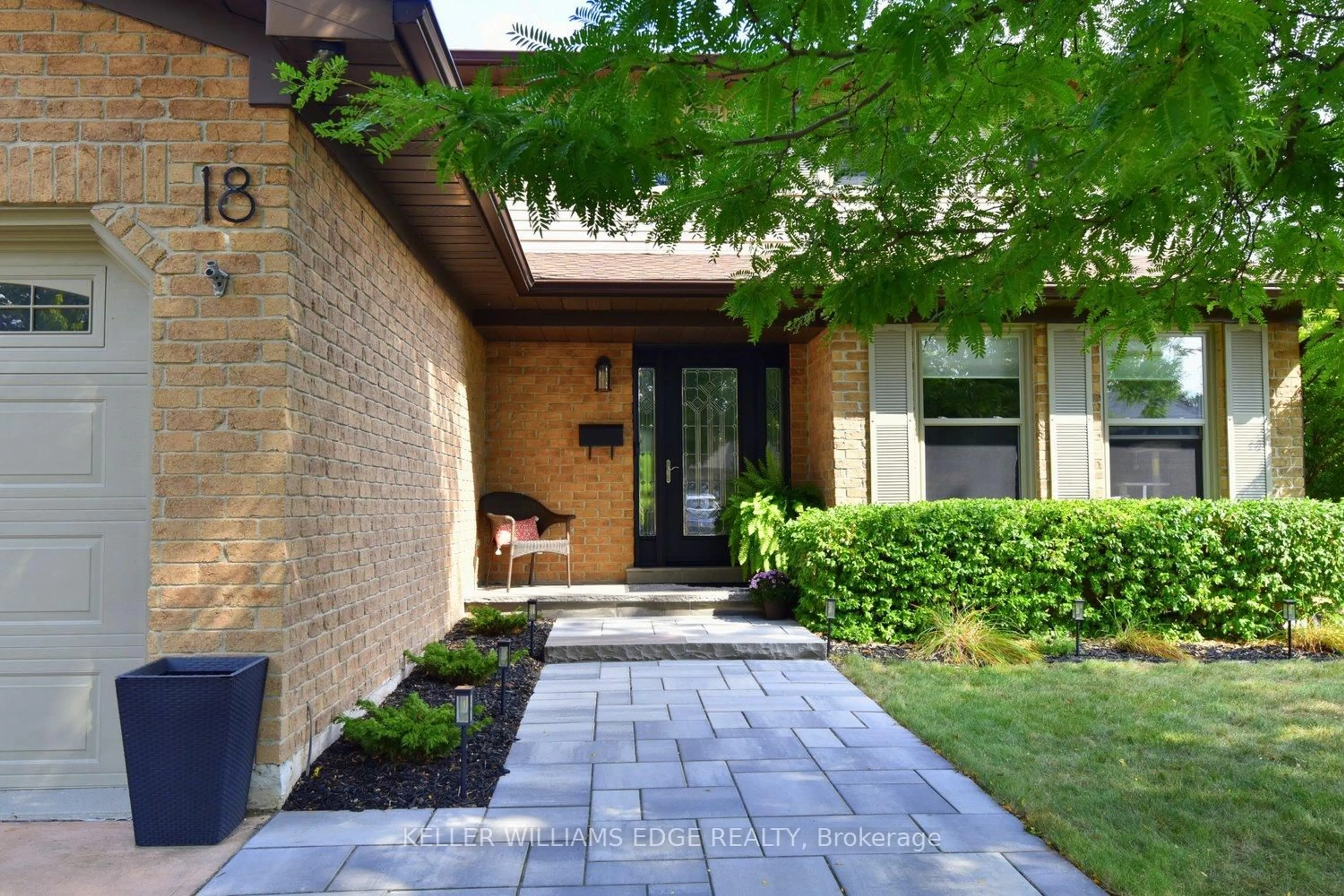 Home with brick exterior material, street for 18 Charterhouse Cres, Hamilton Ontario L9G 4E5